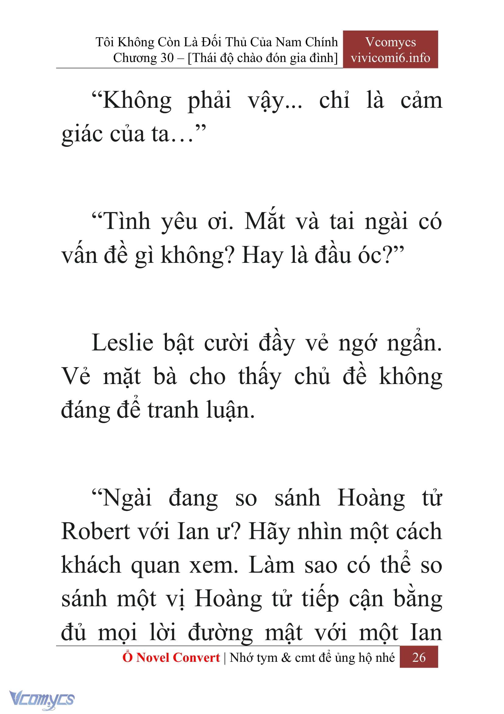[Novel] Tôi Không Còn Là Đối Thủ Của Nam Chính Chap 30 - Trang 2