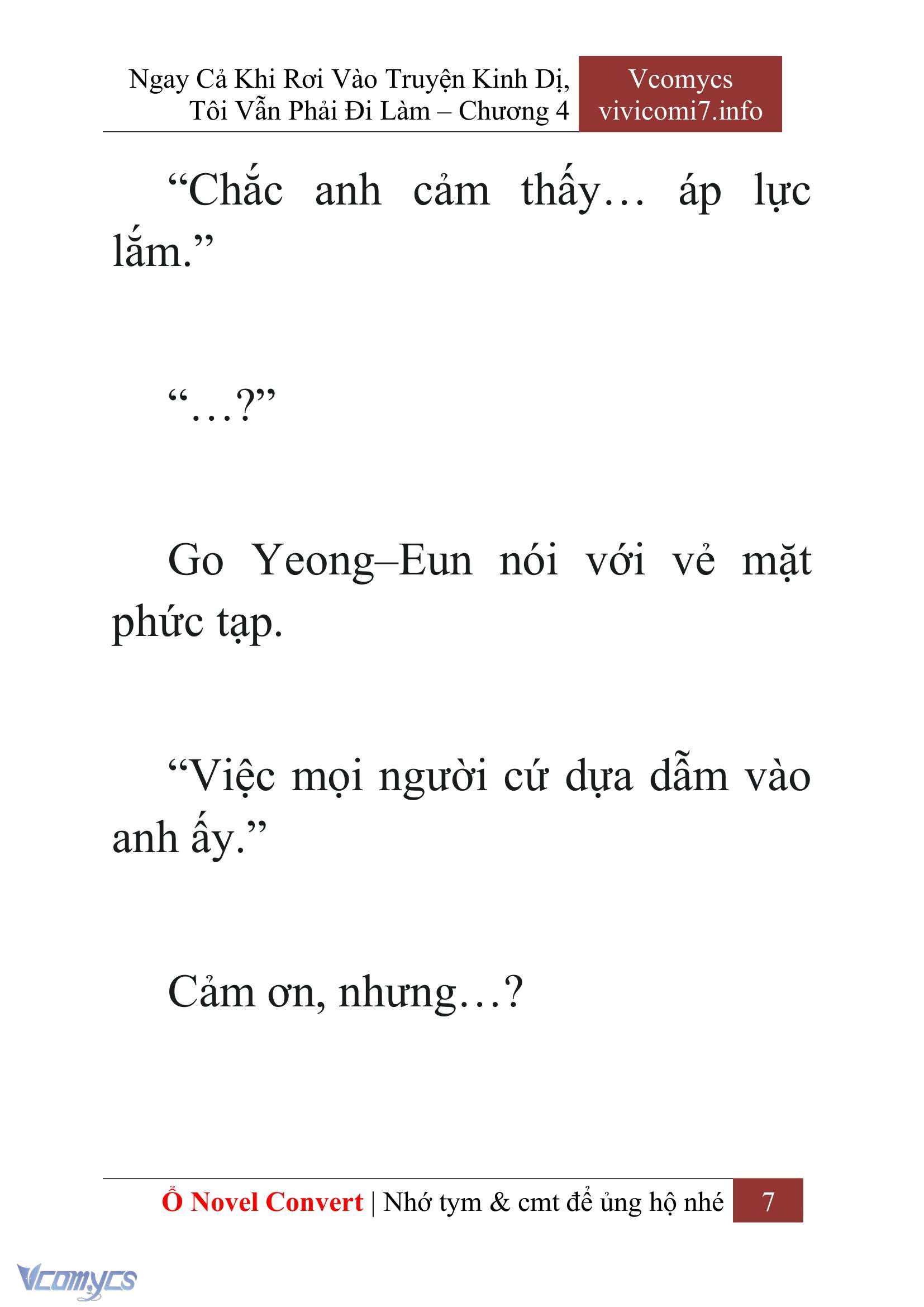 [Novel] Ngay Cả Khi Rơi Vào Truyện Kinh Dị, Tôi Vẫn Phải Đi Làm Chap 4 - Trang 2
