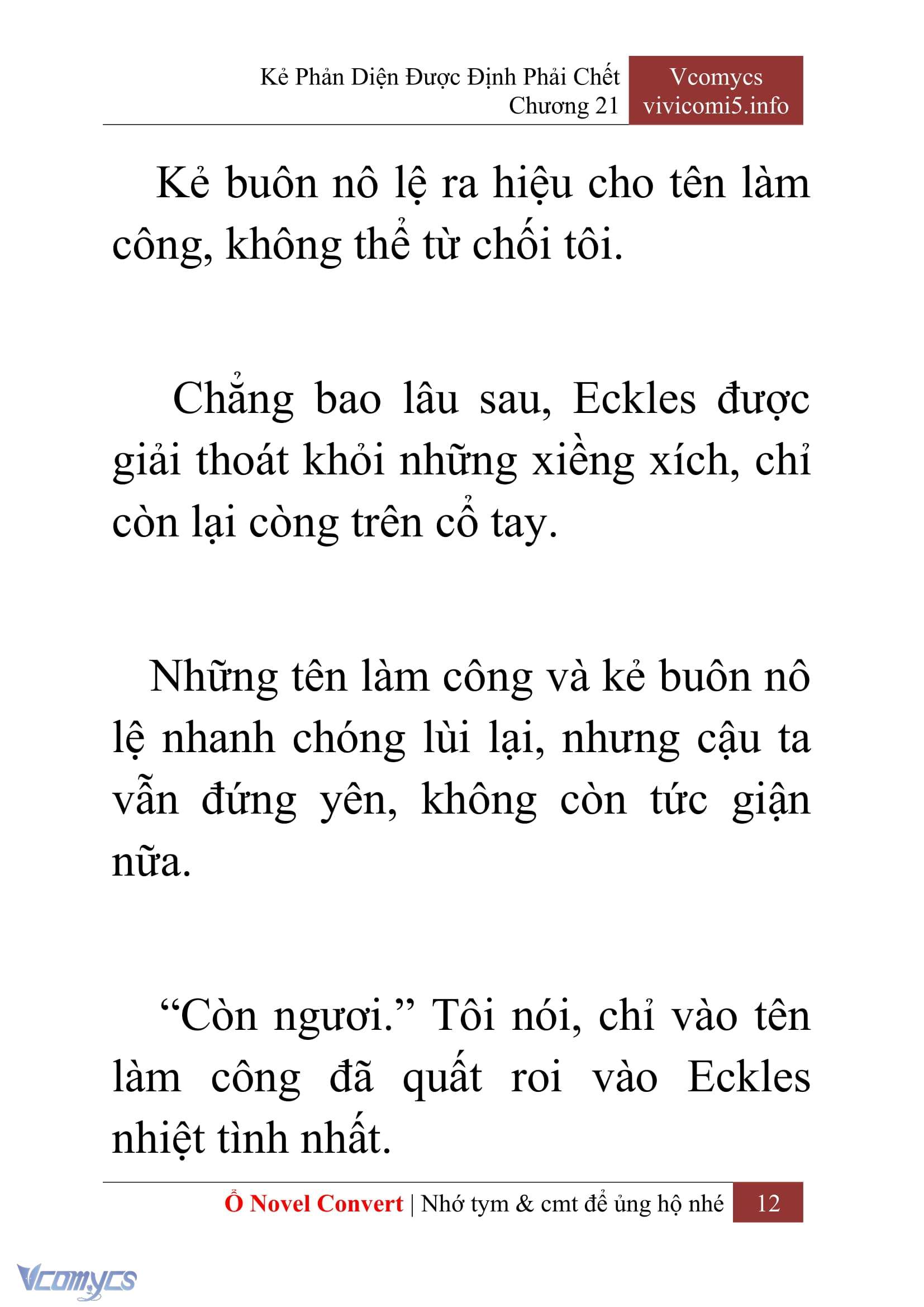 [Novel] Kẻ Phản Diện Được Định Phải Chết Chap 21 - Trang 2