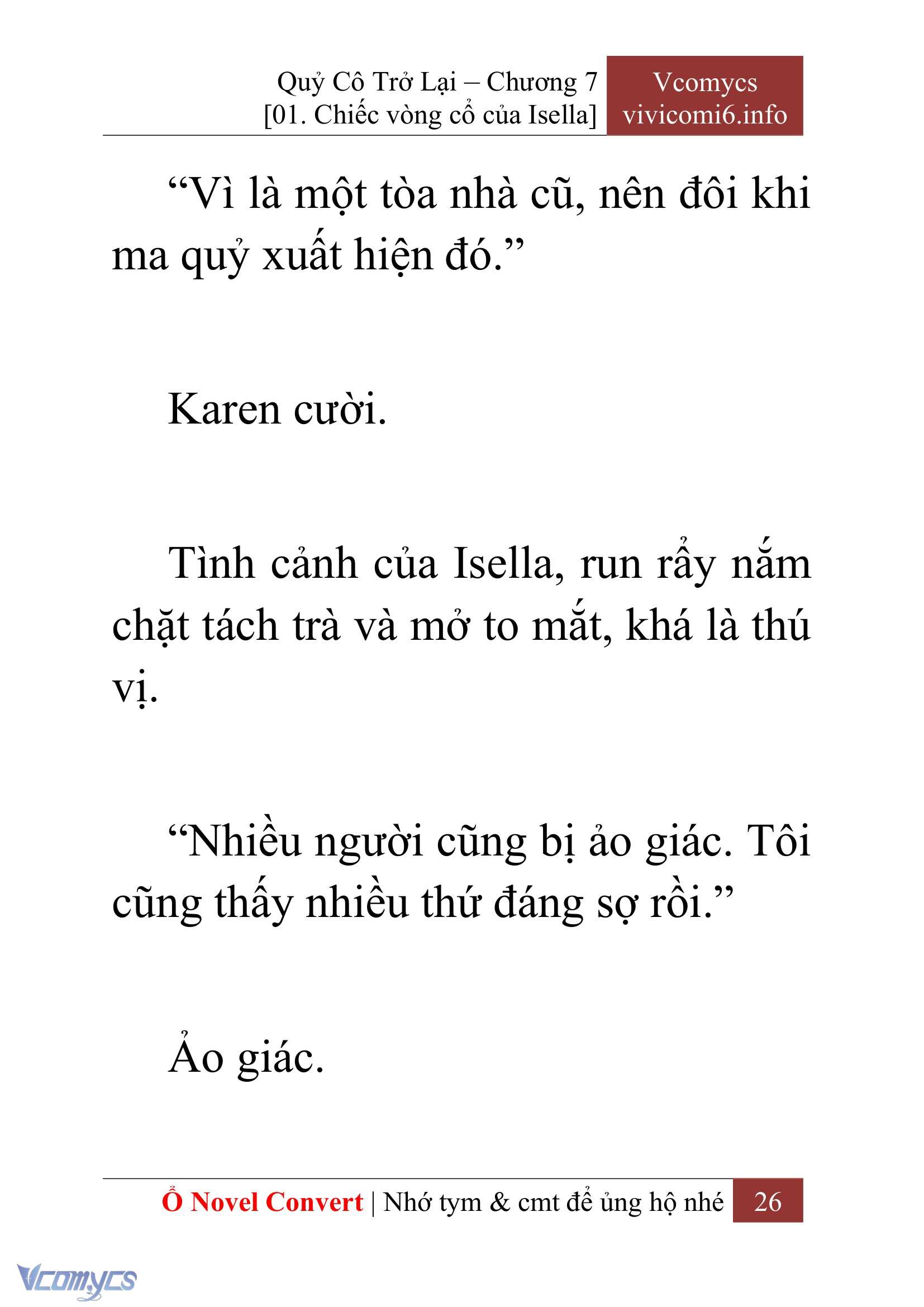 [Novel] Quý Cô Trở Lại Chap 7 - Trang 2