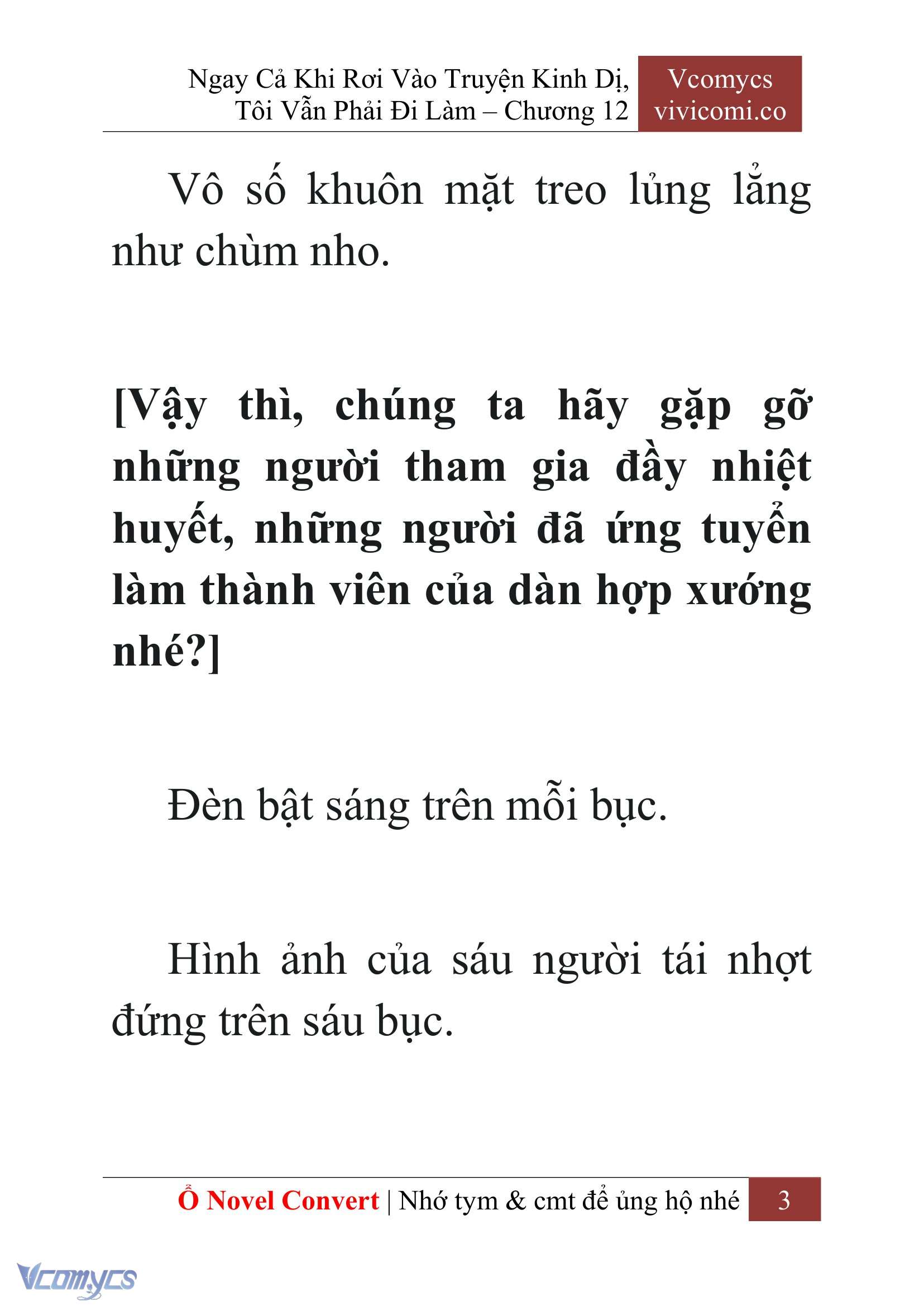 [Novel] Ngay Cả Khi Rơi Vào Truyện Kinh Dị, Tôi Vẫn Phải Đi Làm Chap 12 - Trang 2