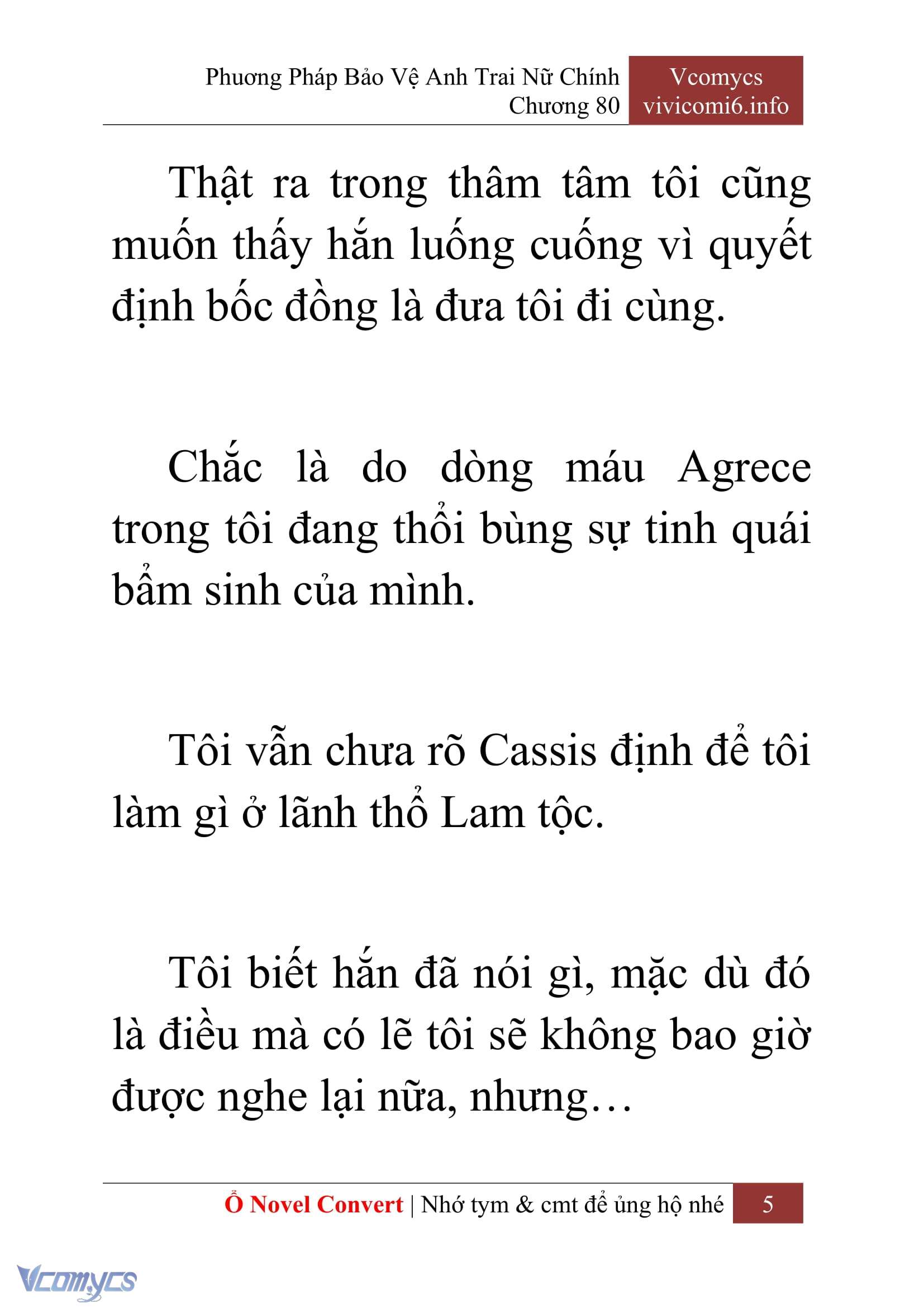 [Novel] Phương Pháp Bảo Vệ Anh Trai Nữ Chính Chap 80 - Trang 2