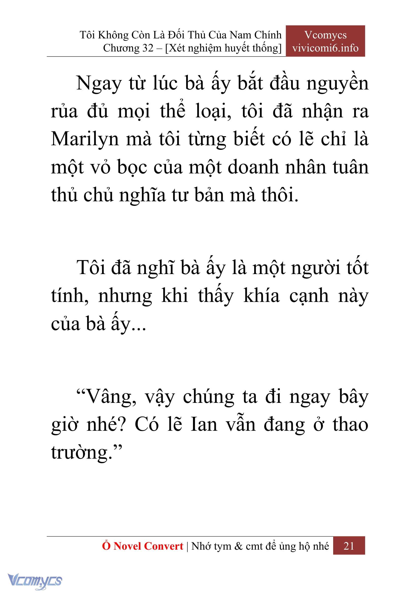 [Novel] Tôi Không Còn Là Đối Thủ Của Nam Chính Chap 32 - Trang 2