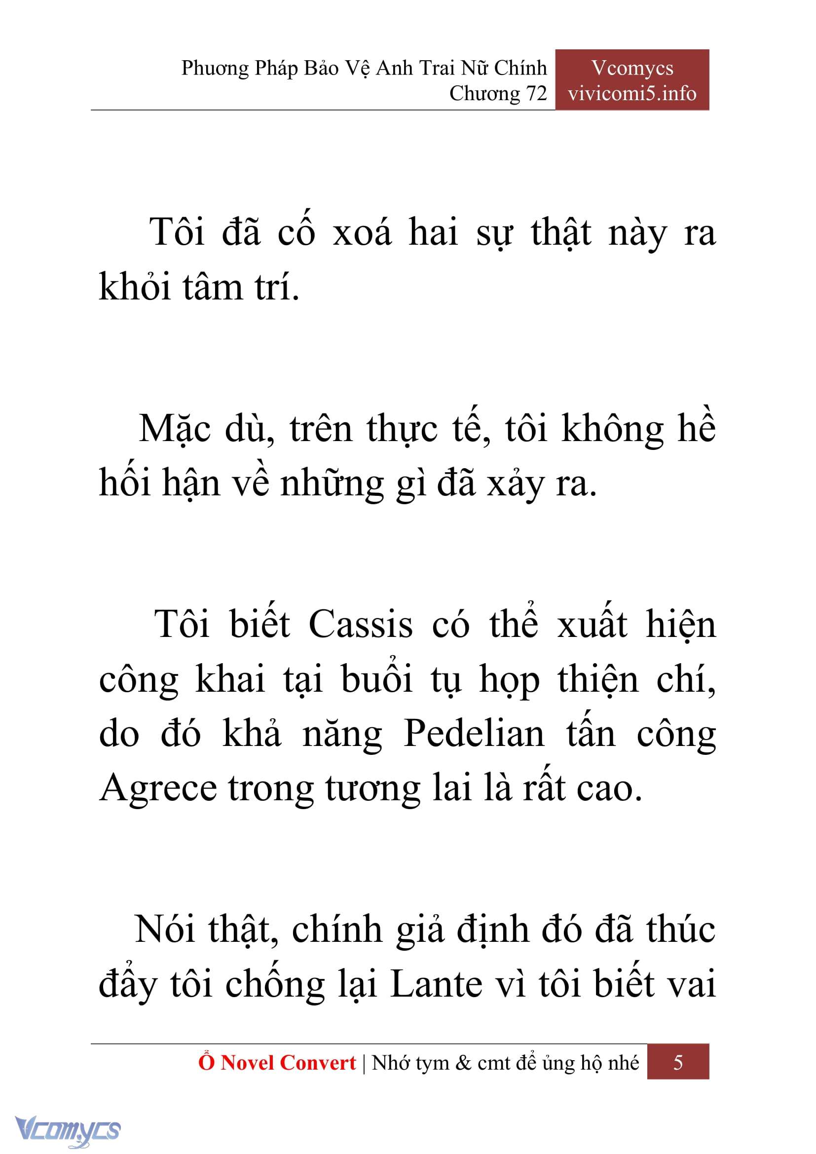 [Novel] Phương Pháp Bảo Vệ Anh Trai Nữ Chính Chap 72 - Trang 2