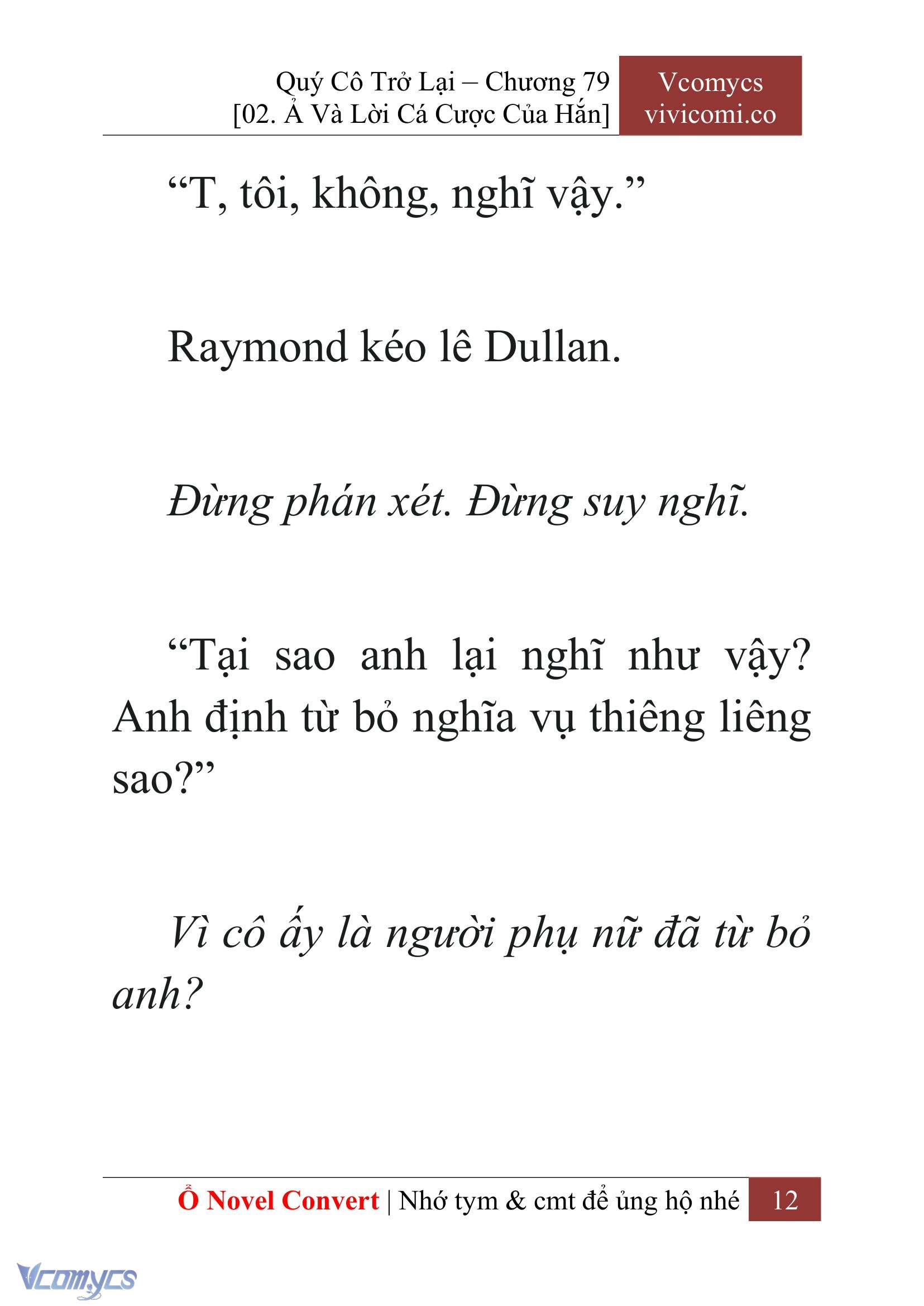 [Novel] Quý Cô Trở Lại Chap 79 - Trang 2