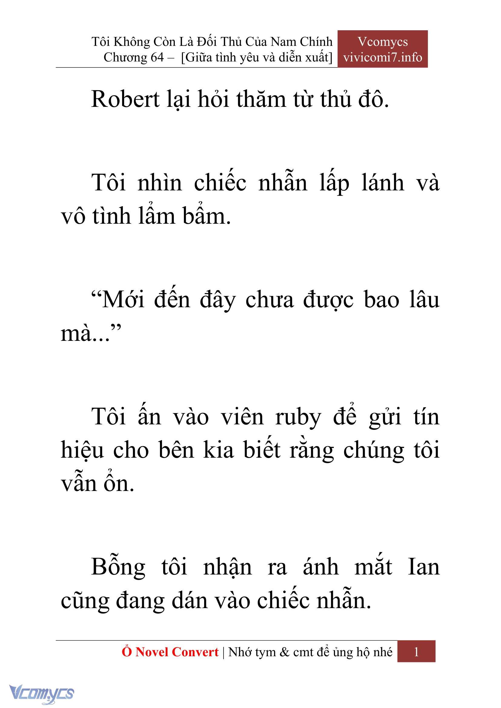[Novel] Tôi Không Còn Là Đối Thủ Của Nam Chính Chap 64 - Trang 2