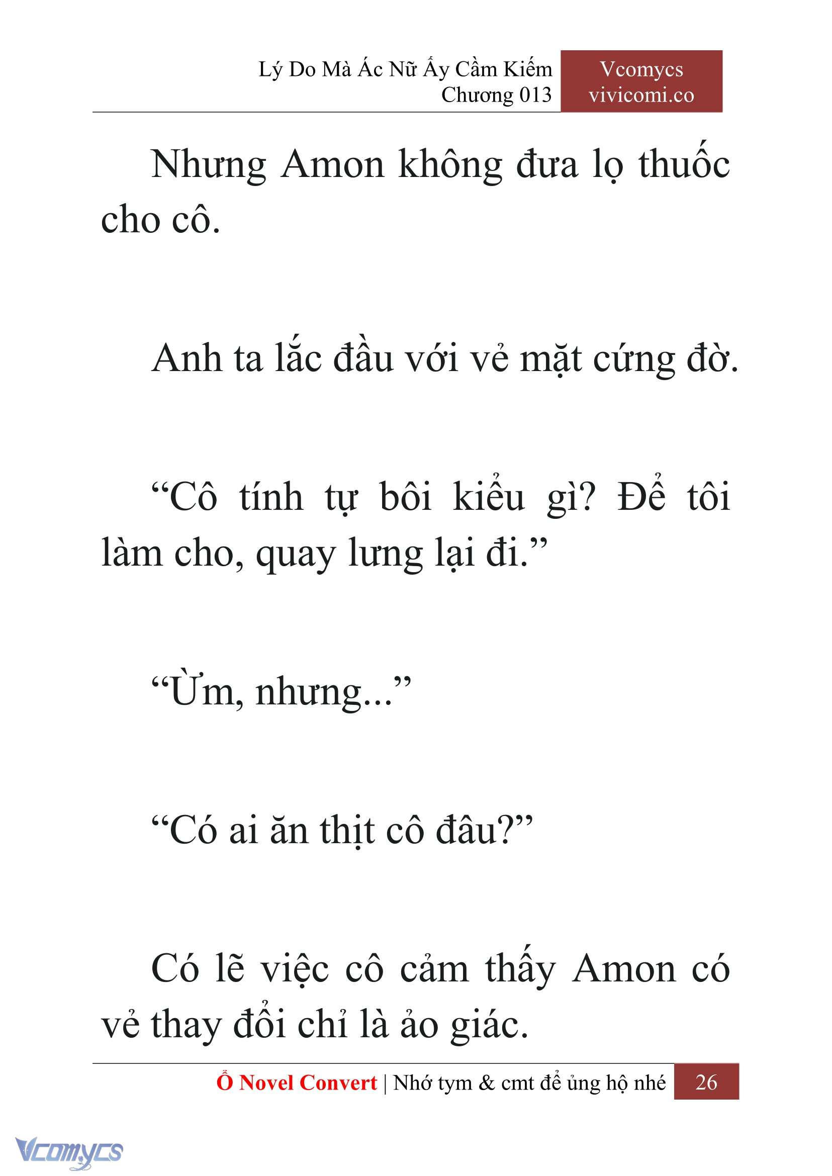 [Novel] Lý Do Mà Ác Nữ Ấy Cầm Kiếm Chap 13 - Trang 2