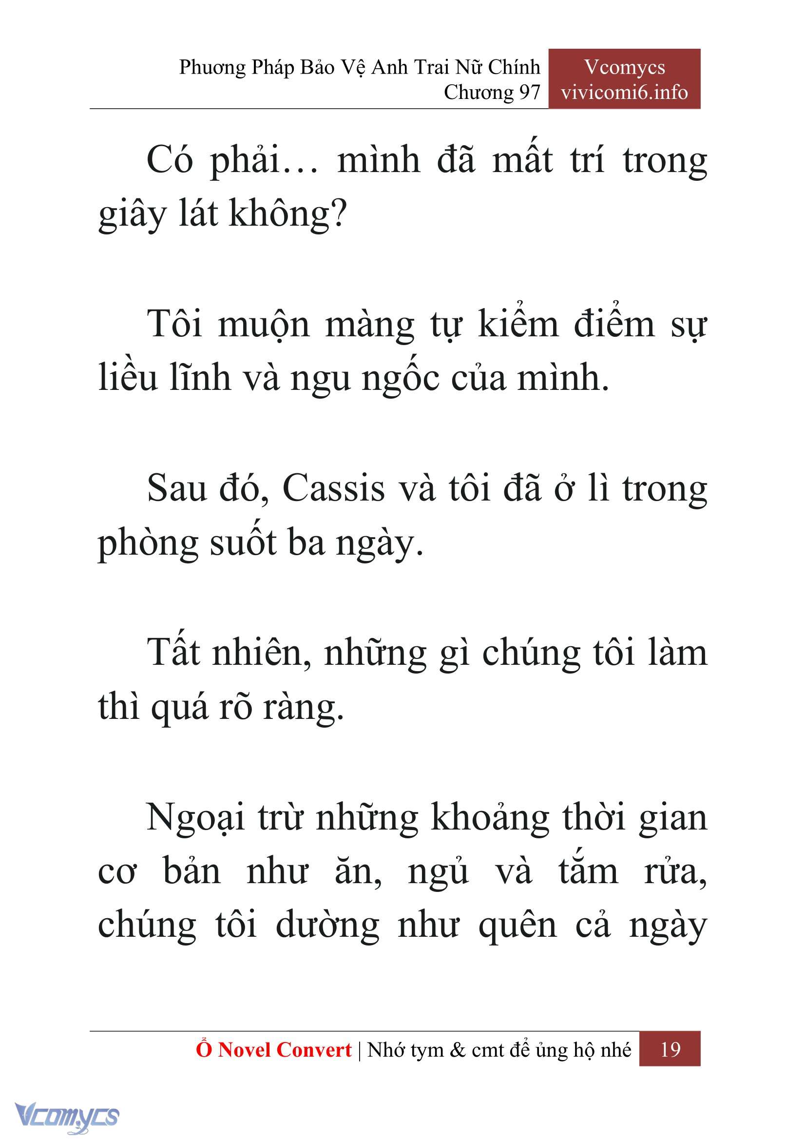 [Novel] Phương Pháp Bảo Vệ Anh Trai Nữ Chính Chap 97 - Trang 2
