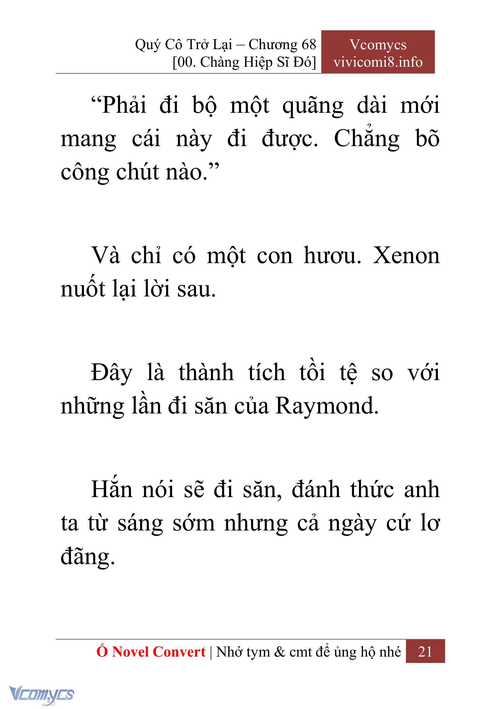 [Novel] Quý Cô Trở Lại Chap 68 - Trang 2