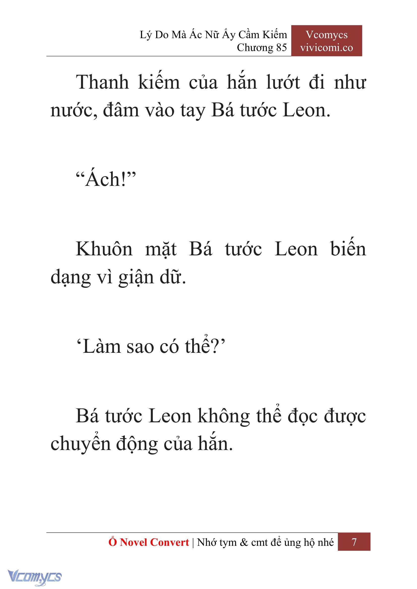 [Novel] Lý Do Mà Ác Nữ Ấy Cầm Kiếm Chap 85 - Trang 2