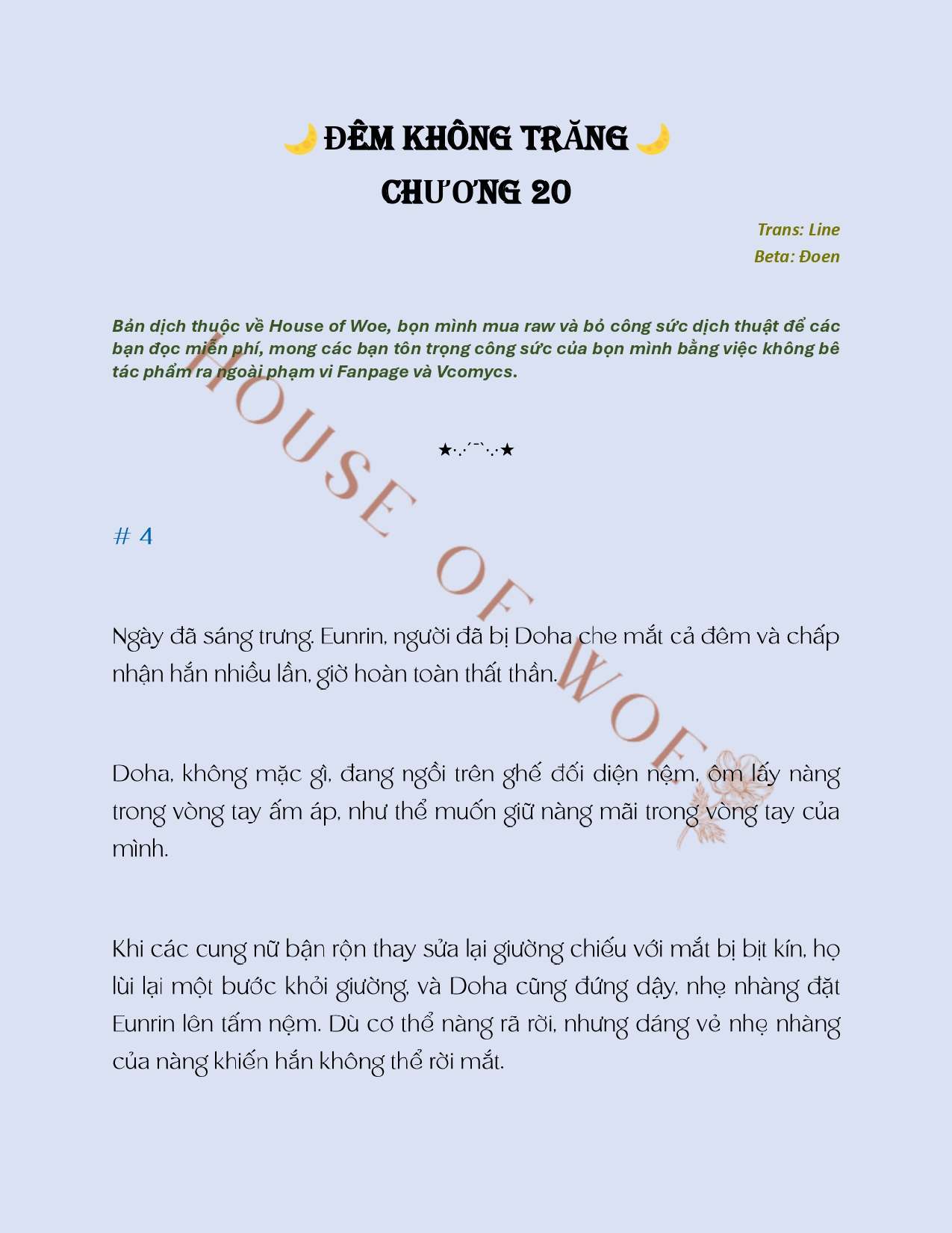 [NOVEL] ĐÊM KHÔNG TRĂNG Chap 20 - Trang 2