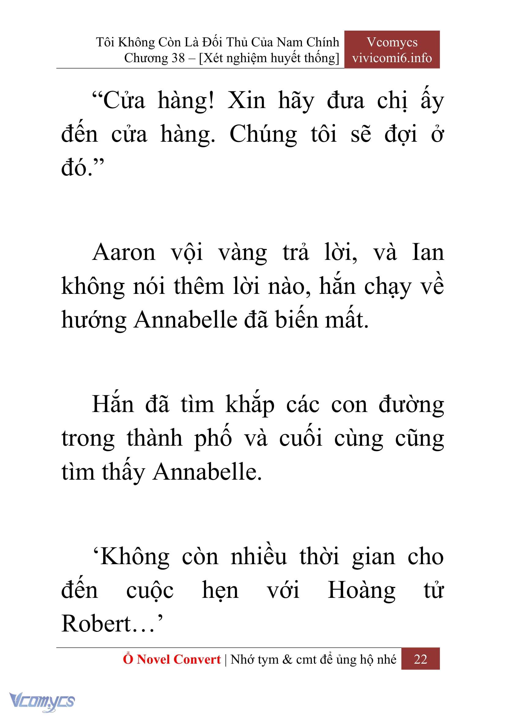 [Novel] Tôi Không Còn Là Đối Thủ Của Nam Chính Chap 38 - Next Chap 39