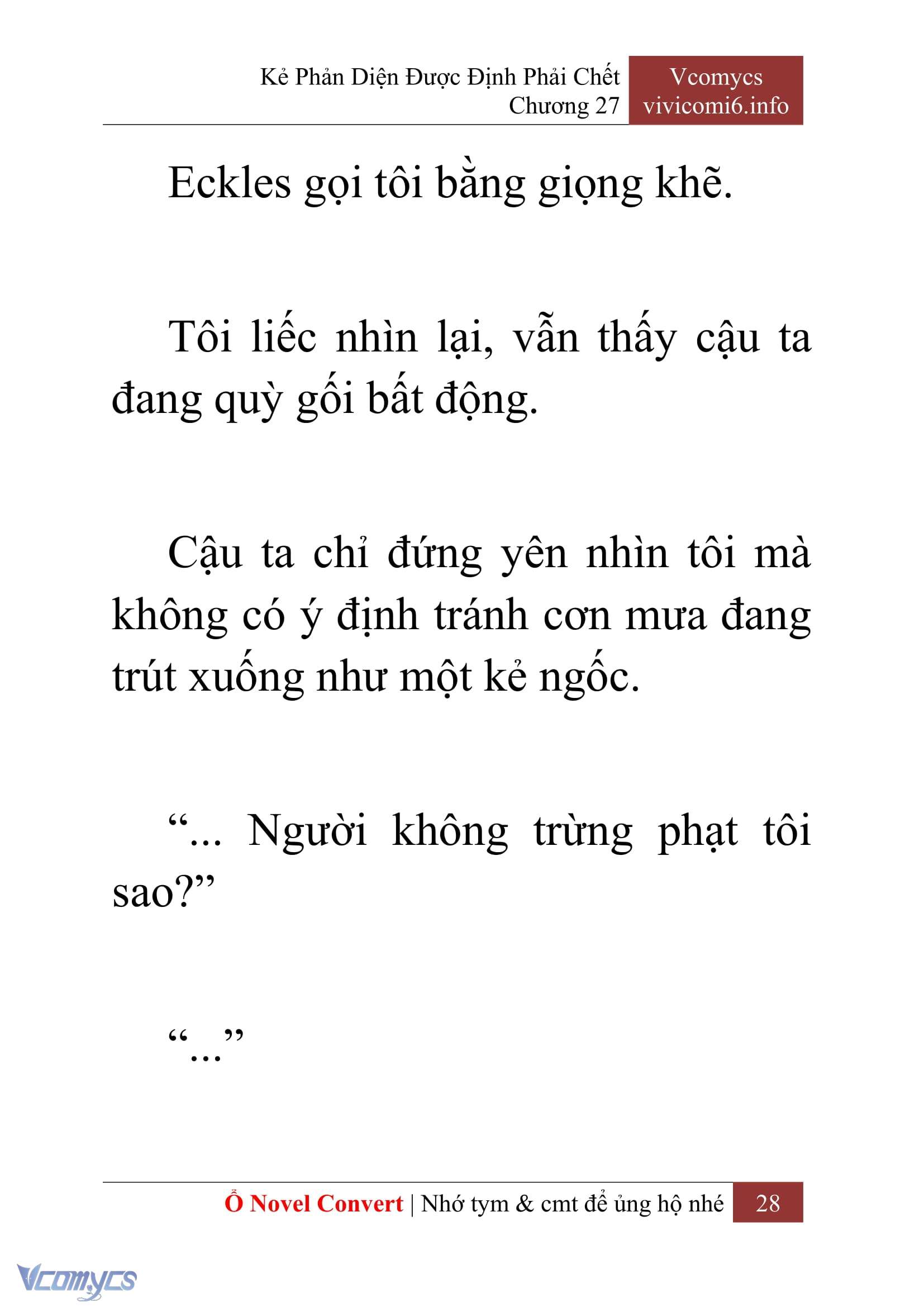 [Novel] Kẻ Phản Diện Được Định Phải Chết Chap 27 - Trang 2
