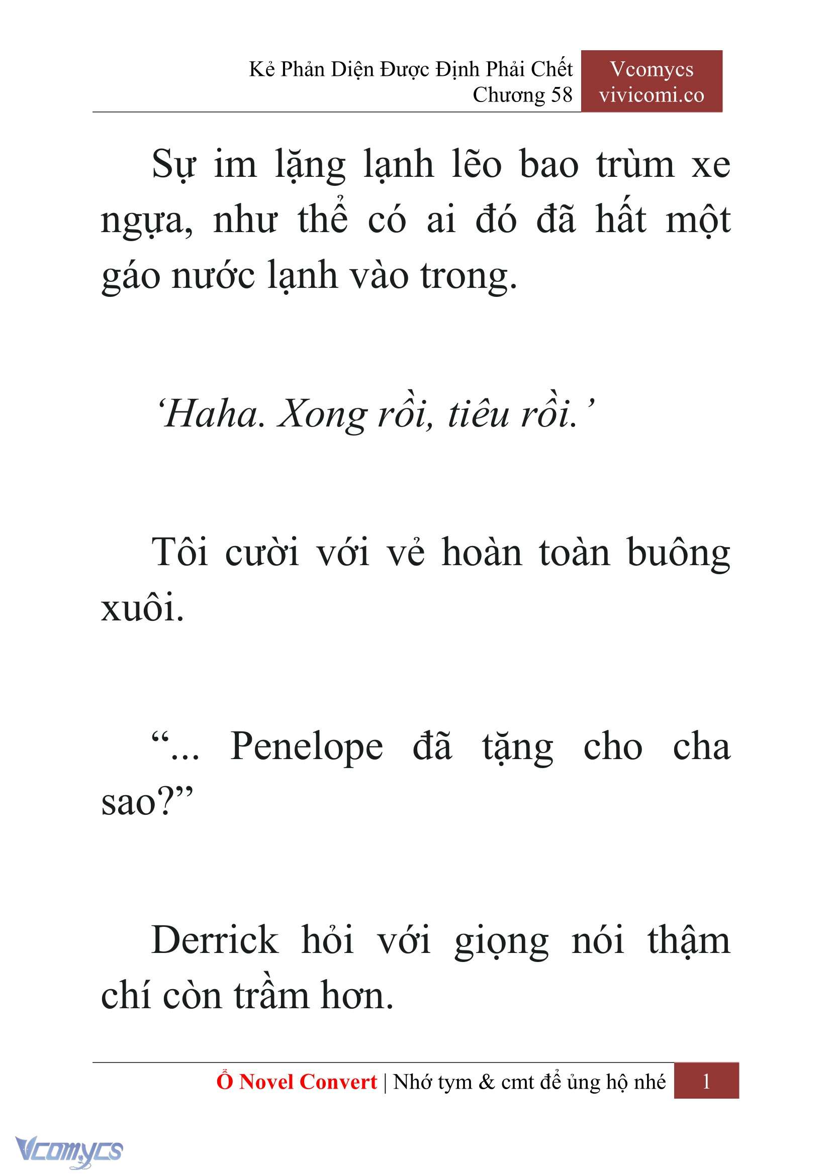 [Novel] Kẻ Phản Diện Được Định Phải Chết Chap 58 - Next Chap 59