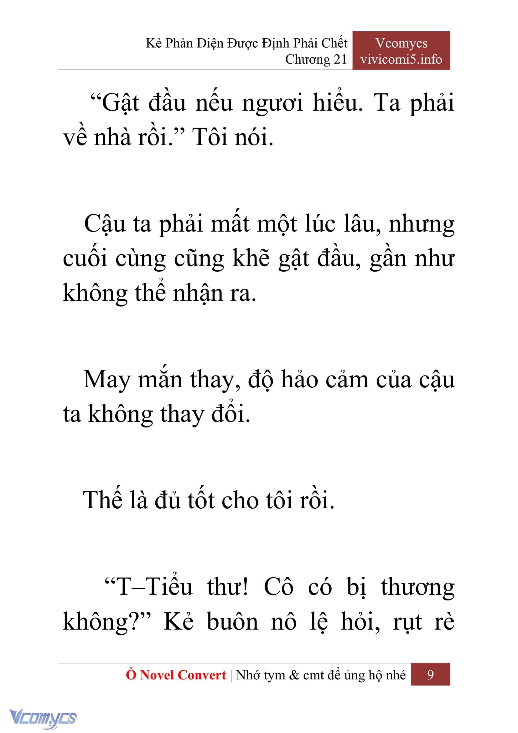 [Novel] Kẻ Phản Diện Được Định Phải Chết Chap 21 - Trang 2