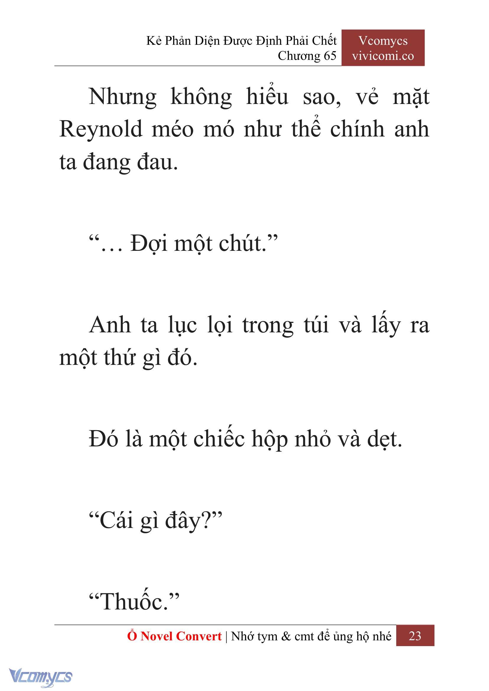 [Novel] Kẻ Phản Diện Được Định Phải Chết Chap 65 - Trang 2