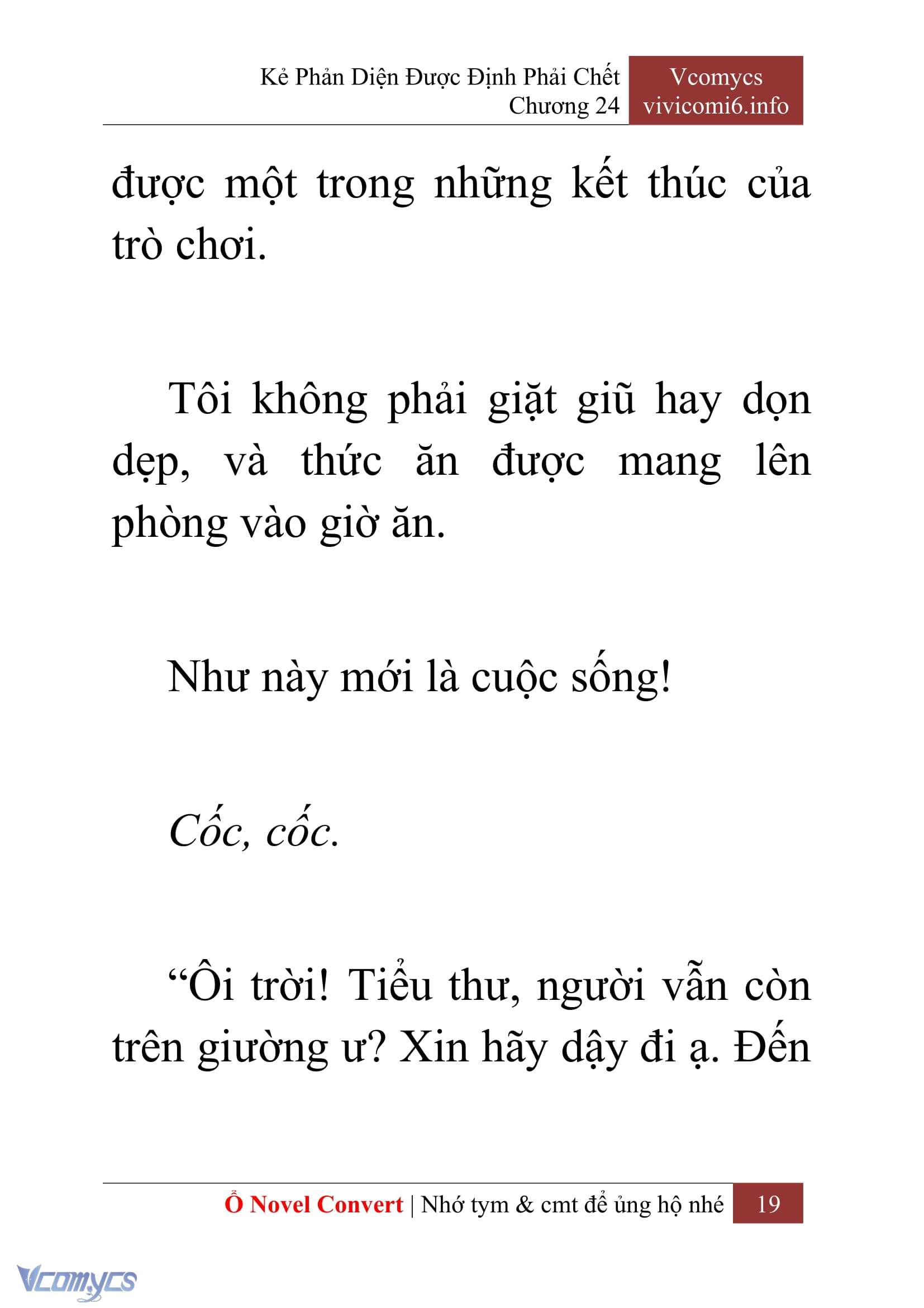 [Novel] Kẻ Phản Diện Được Định Phải Chết Chap 24 - Trang 2
