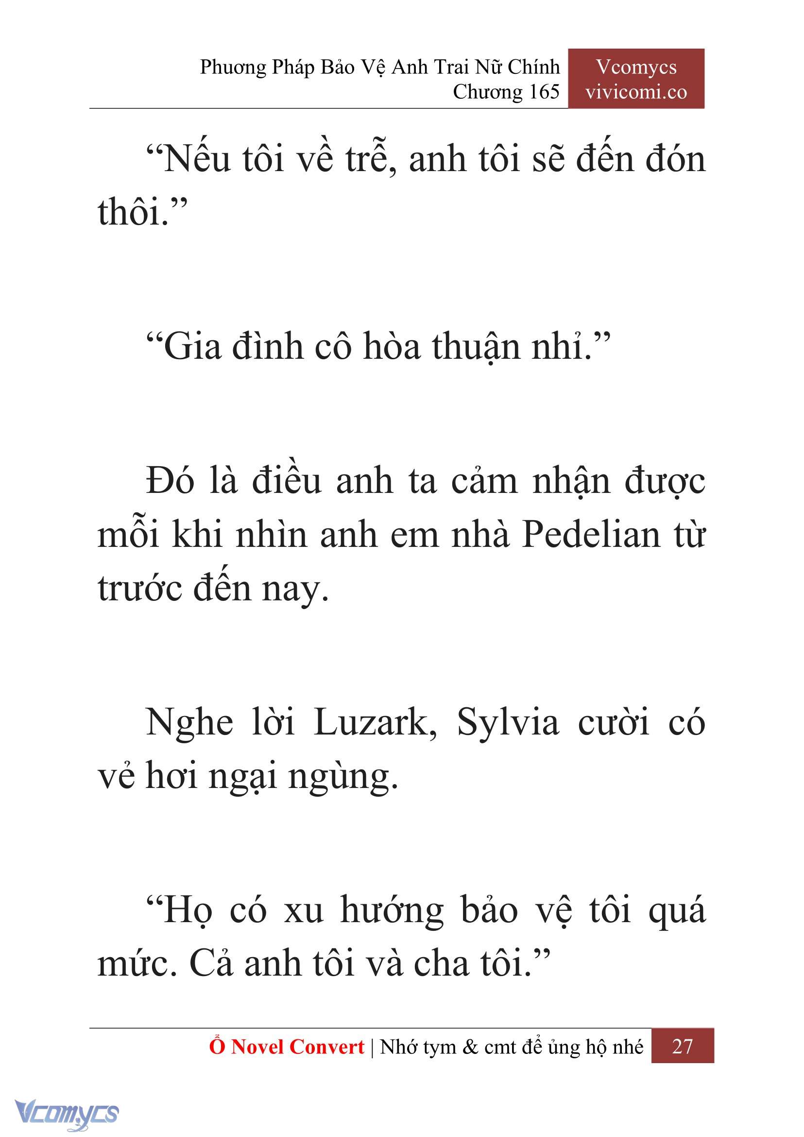 [Novel] Phương Pháp Bảo Vệ Anh Trai Nữ Chính Chap 165 - Trang 2