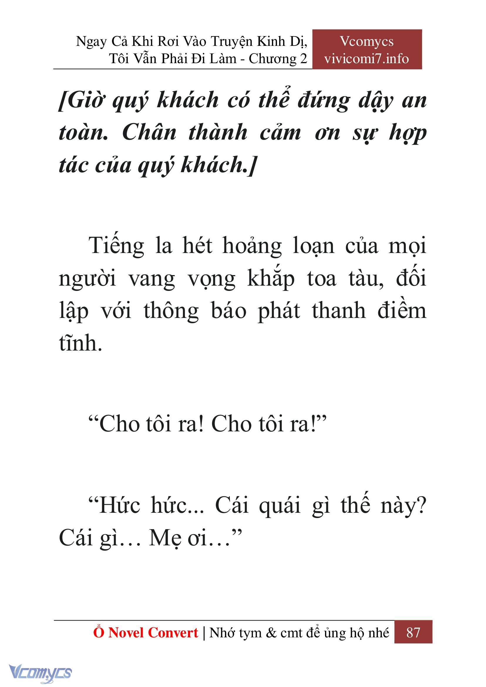 [Novel] Ngay Cả Khi Rơi Vào Truyện Kinh Dị, Tôi Vẫn Phải Đi Làm Chap 2 - Trang 2