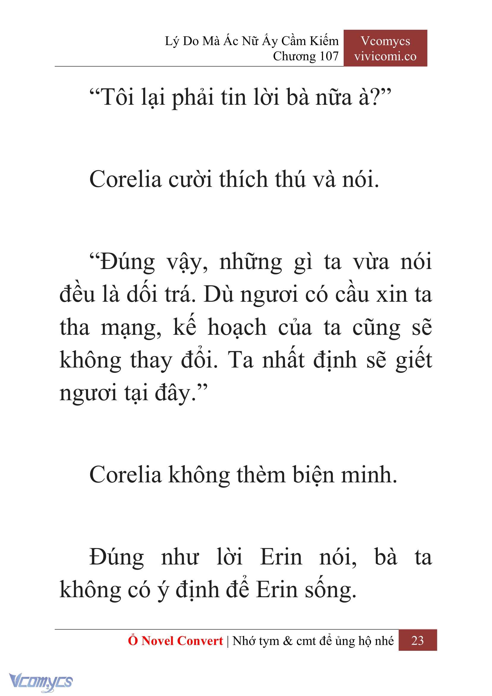 [Novel] Lý Do Mà Ác Nữ Ấy Cầm Kiếm Chap 107 - Next Chap 108