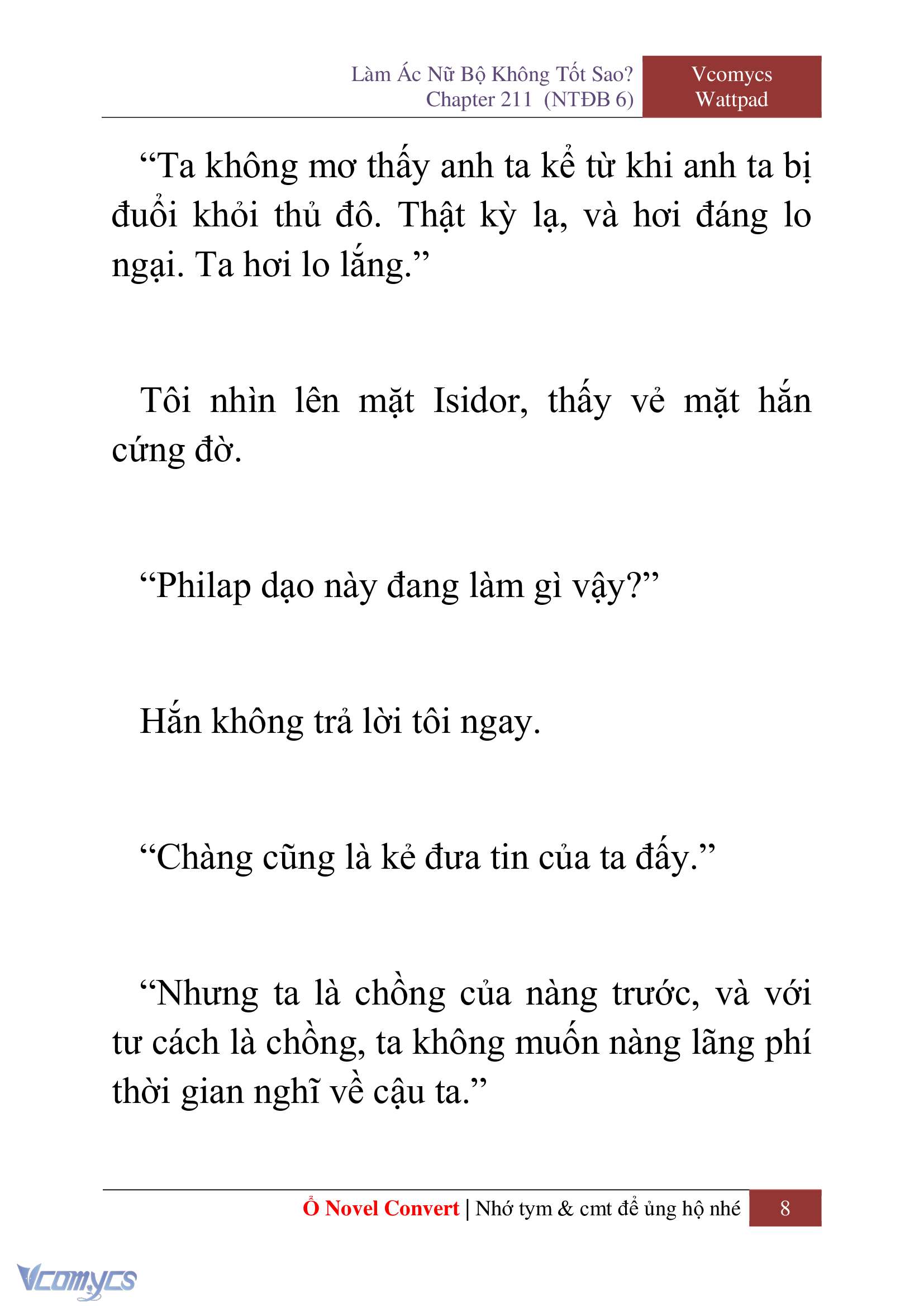 [Novel] Làm Ác Nữ Bộ Không Tốt Sao? Chap 211 - Trang 2