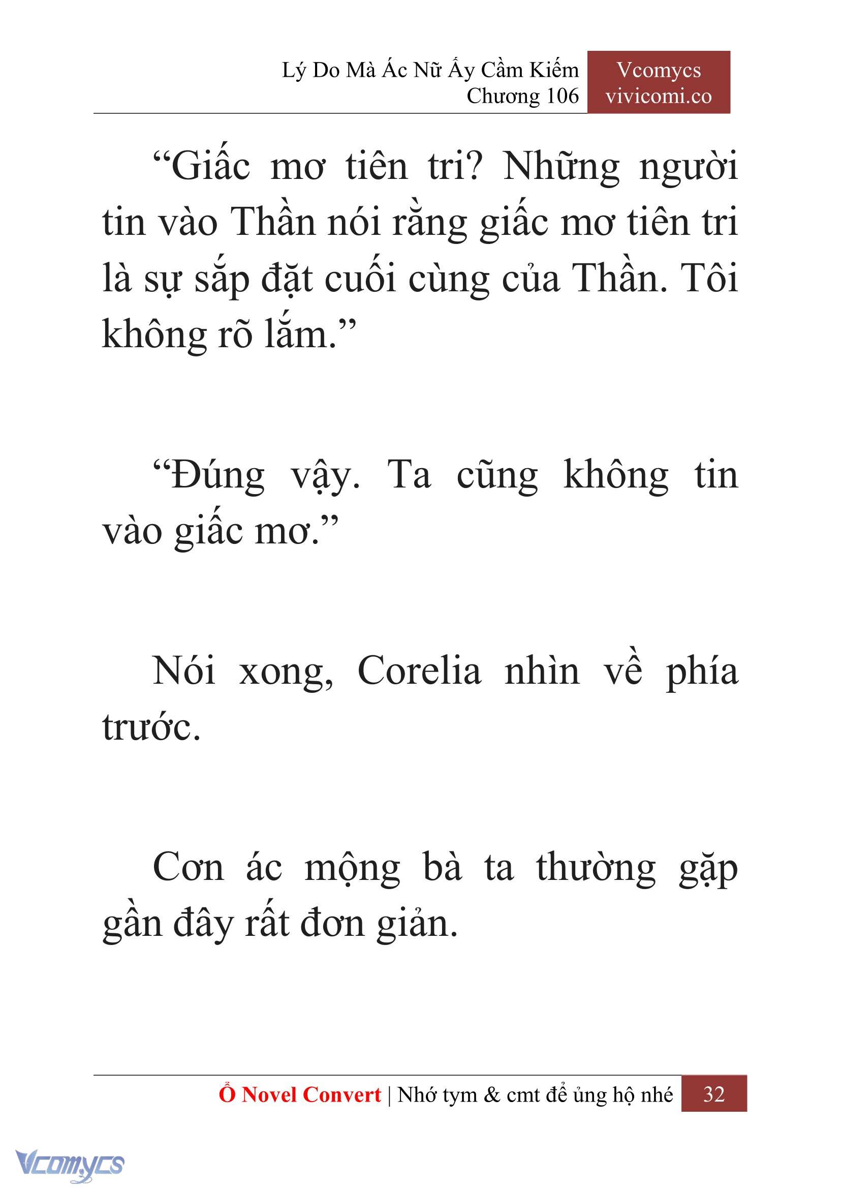 [Novel] Lý Do Mà Ác Nữ Ấy Cầm Kiếm Chap 106 - Next Chap 107