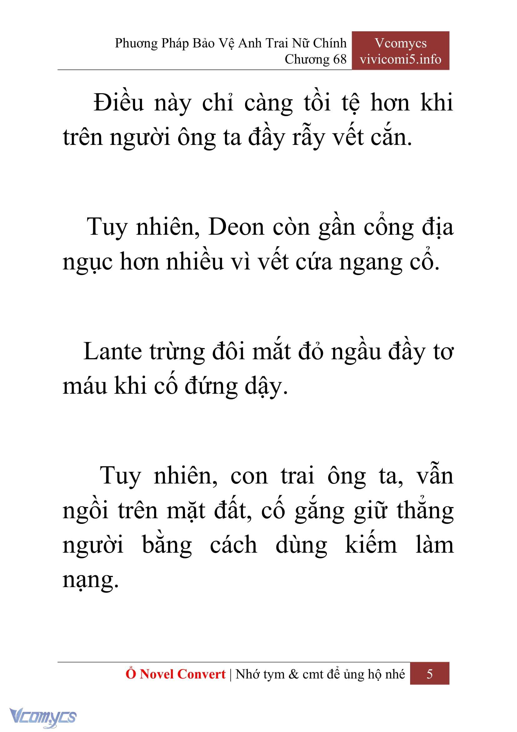 [Novel] Phương Pháp Bảo Vệ Anh Trai Nữ Chính Chap 68 - Trang 2