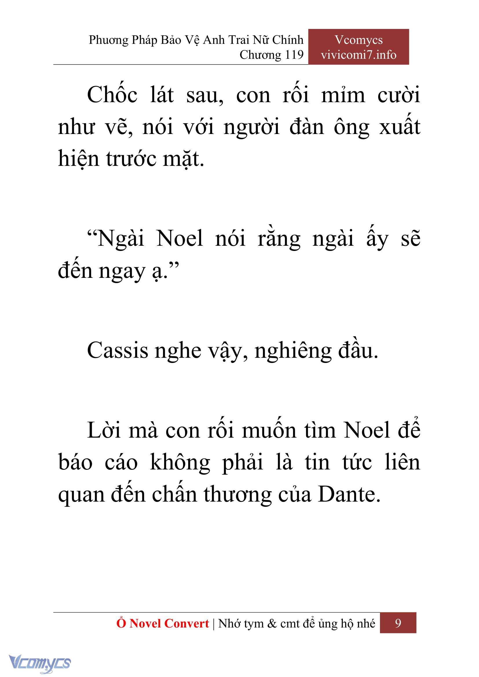 [Novel] Phương Pháp Bảo Vệ Anh Trai Nữ Chính Chap 119 - Trang 2