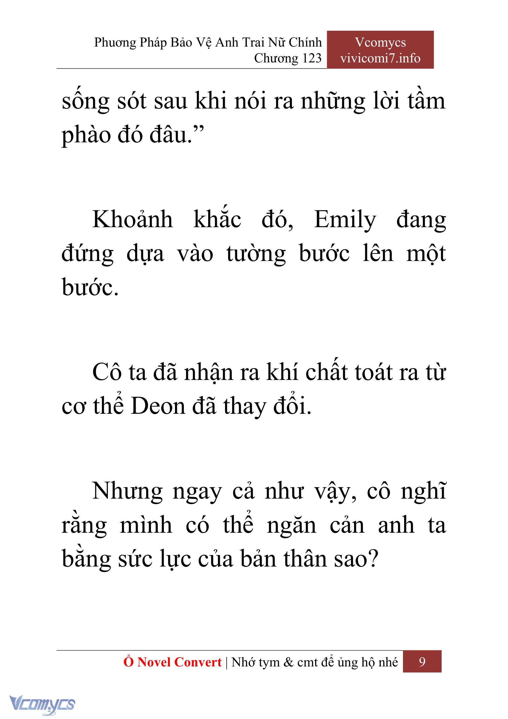 [Novel] Phương Pháp Bảo Vệ Anh Trai Nữ Chính Chap 123 - Trang 2