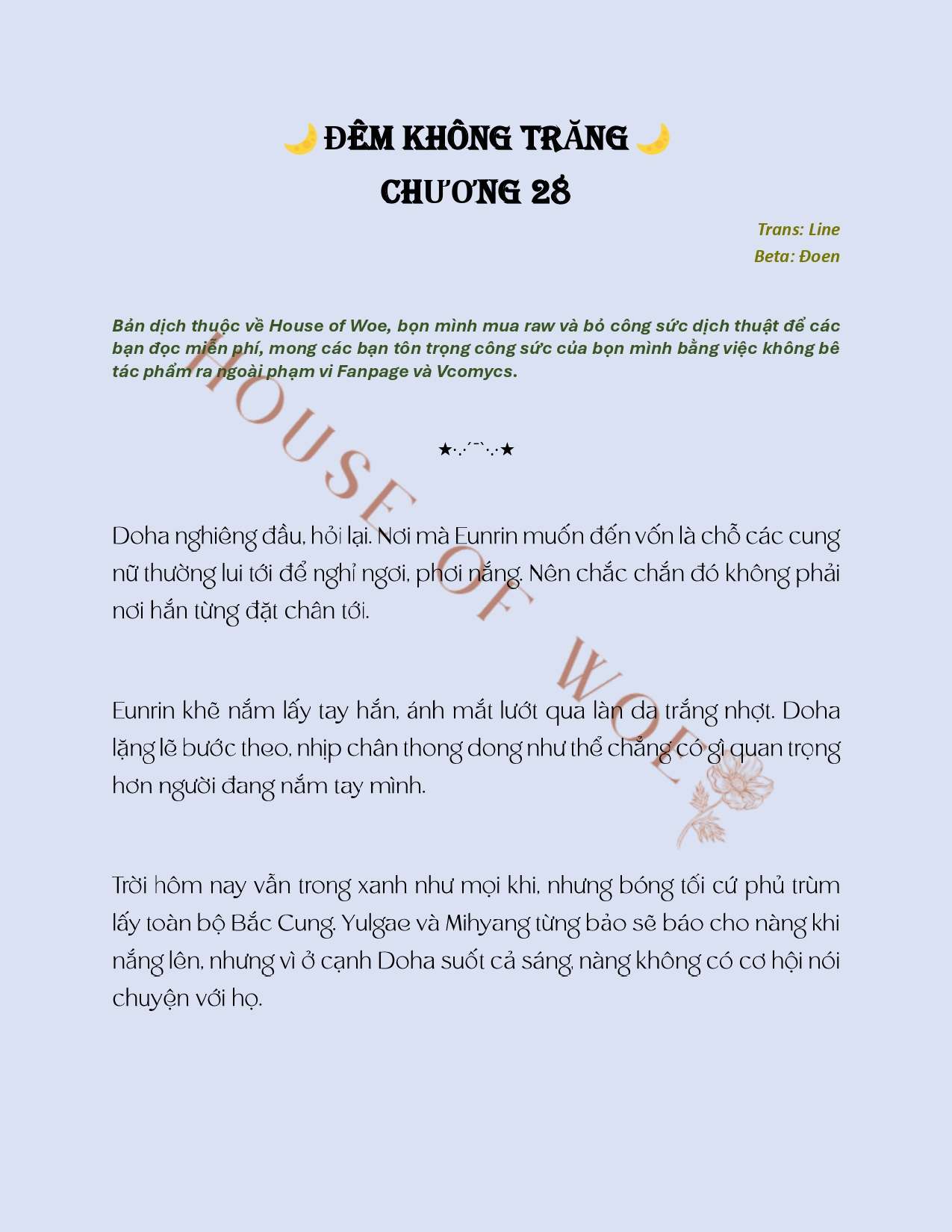 [NOVEL] ĐÊM KHÔNG TRĂNG Chap 28 - Trang 2