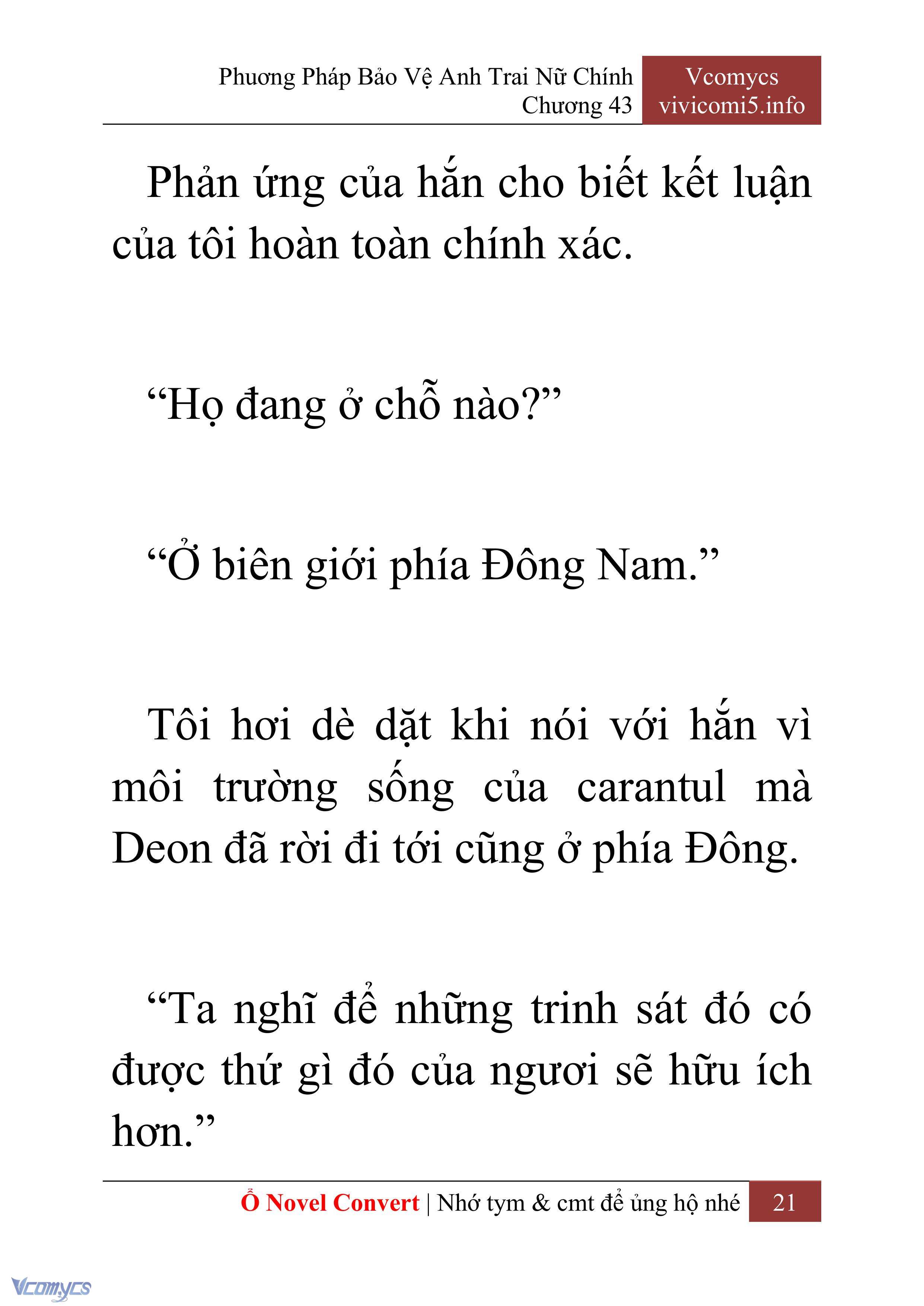 [Novel] Phương Pháp Bảo Vệ Anh Trai Nữ Chính Chap 43 - Trang 2