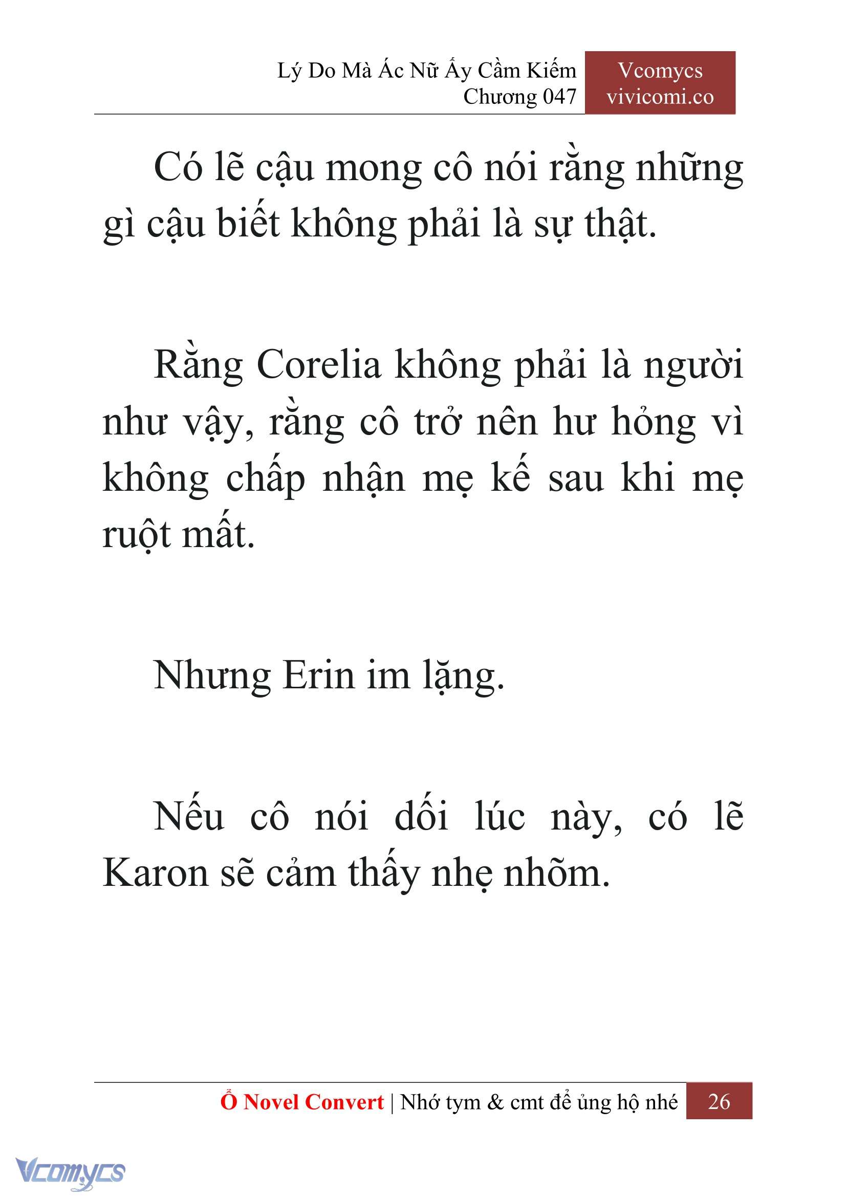 [Novel] Lý Do Mà Ác Nữ Ấy Cầm Kiếm Chap 47 - Next Chap 48