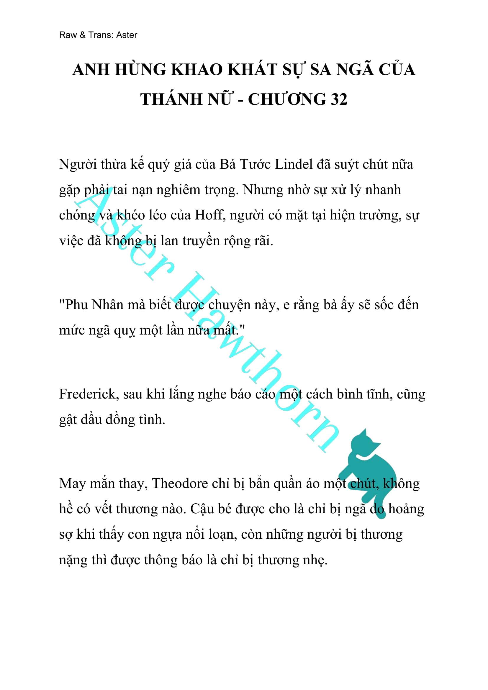 [NOVEL] Anh Hùng Khao Khát Sự Sa Ngã Của Thánh Nữ Chap 32 - Trang 2