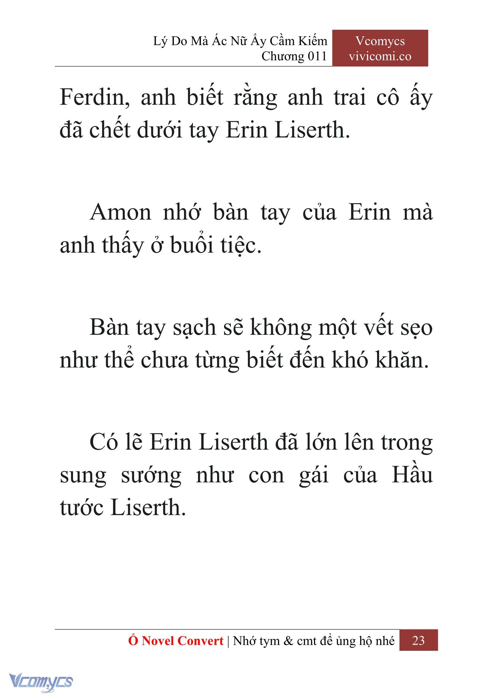 [Novel] Lý Do Mà Ác Nữ Ấy Cầm Kiếm Chap 11 - Trang 2
