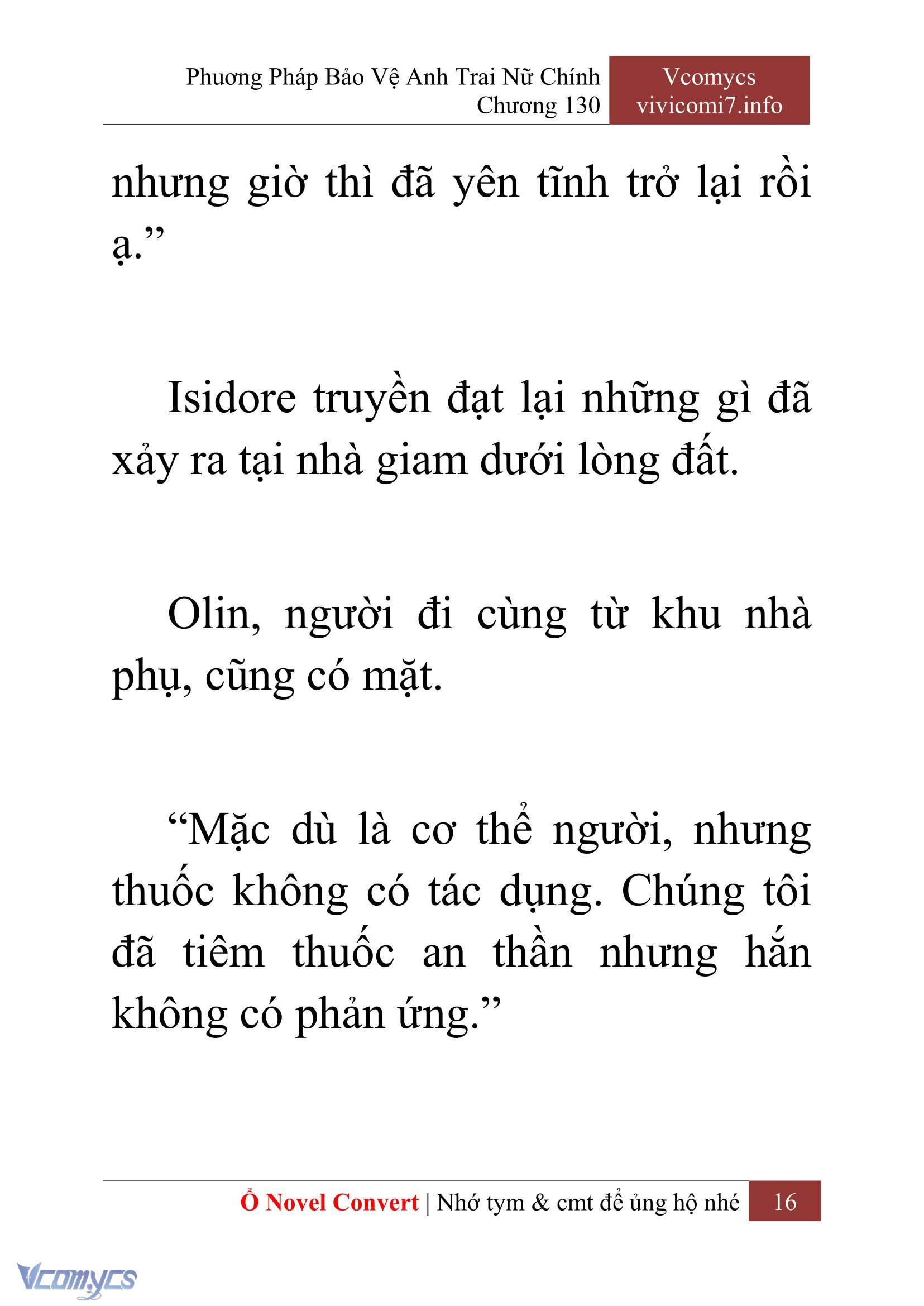 [Novel] Phương Pháp Bảo Vệ Anh Trai Nữ Chính Chap 130 - Trang 2