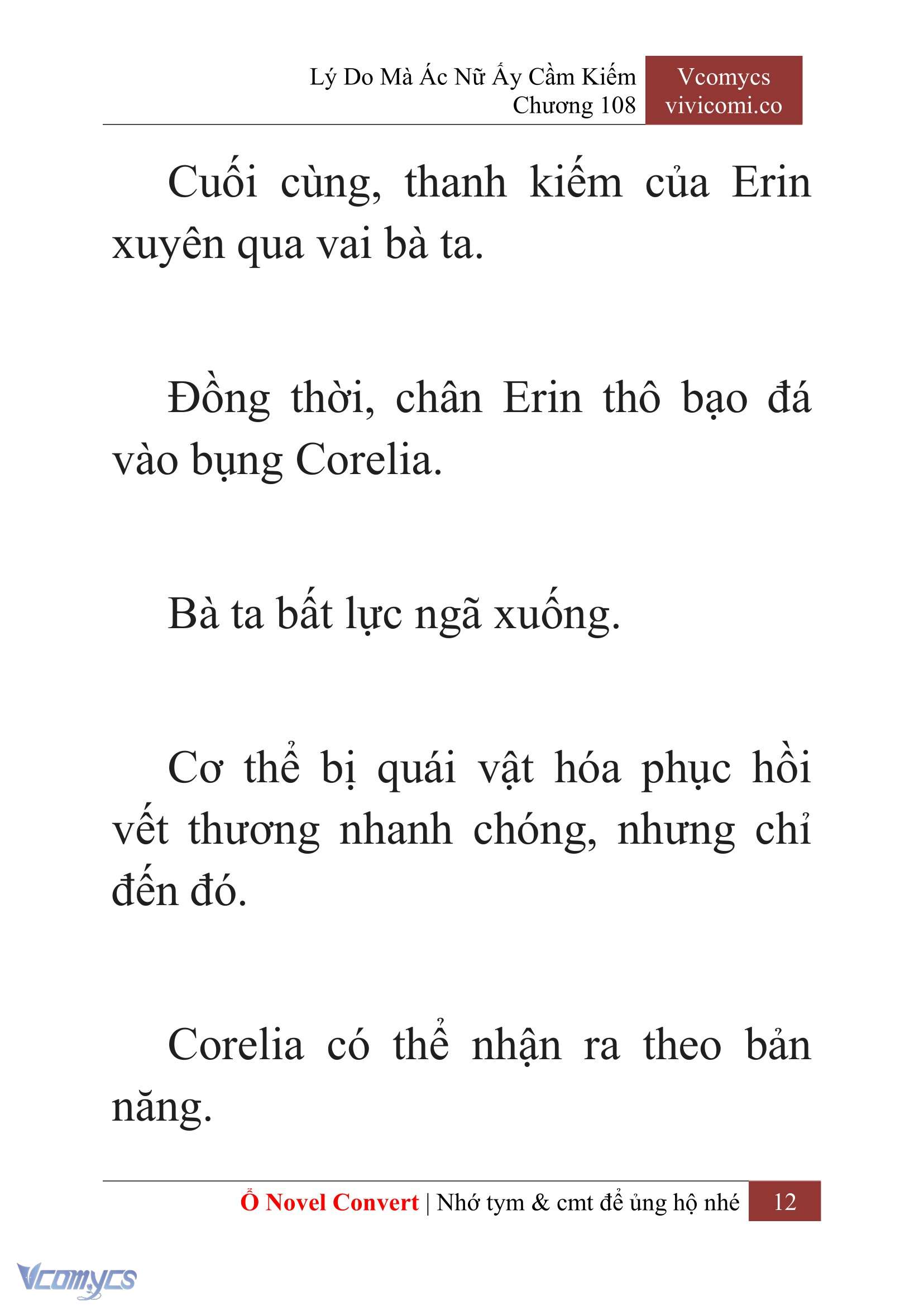 [Novel] Lý Do Mà Ác Nữ Ấy Cầm Kiếm Chap 108 - Trang 2