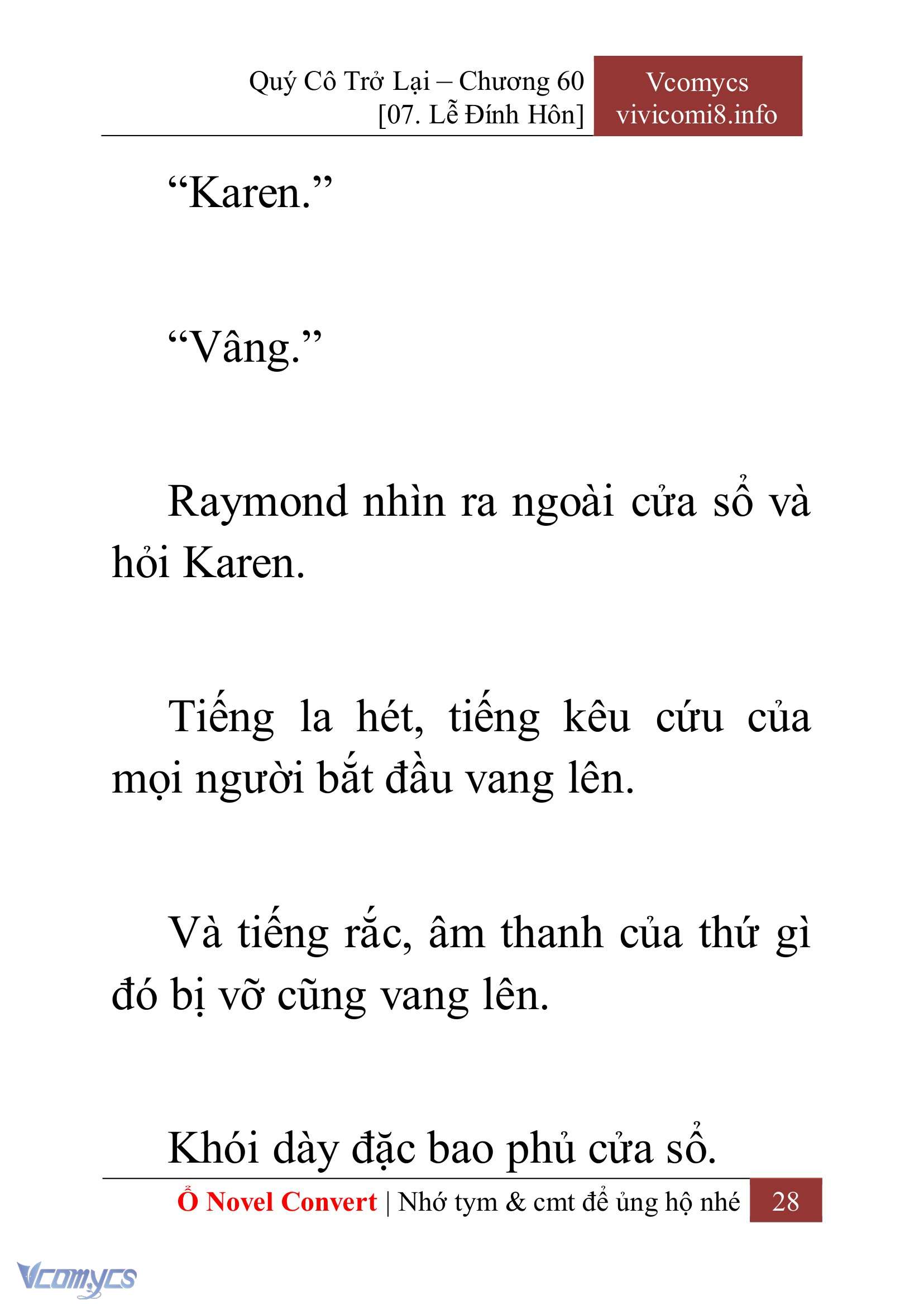 [Novel] Quý Cô Trở Lại Chap 60 - Trang 2