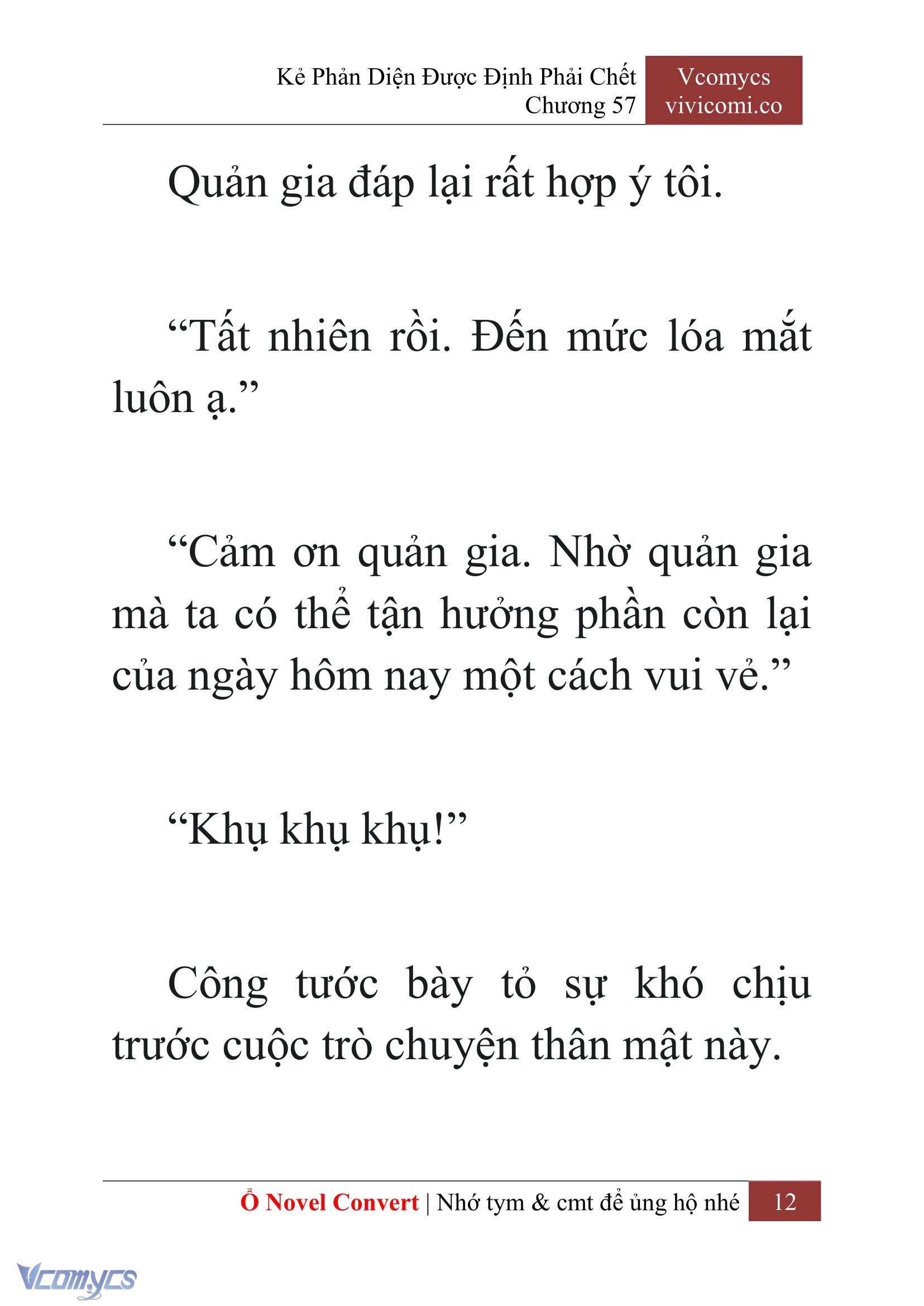 [Novel] Kẻ Phản Diện Được Định Phải Chết Chap 57 - Next Chap 58