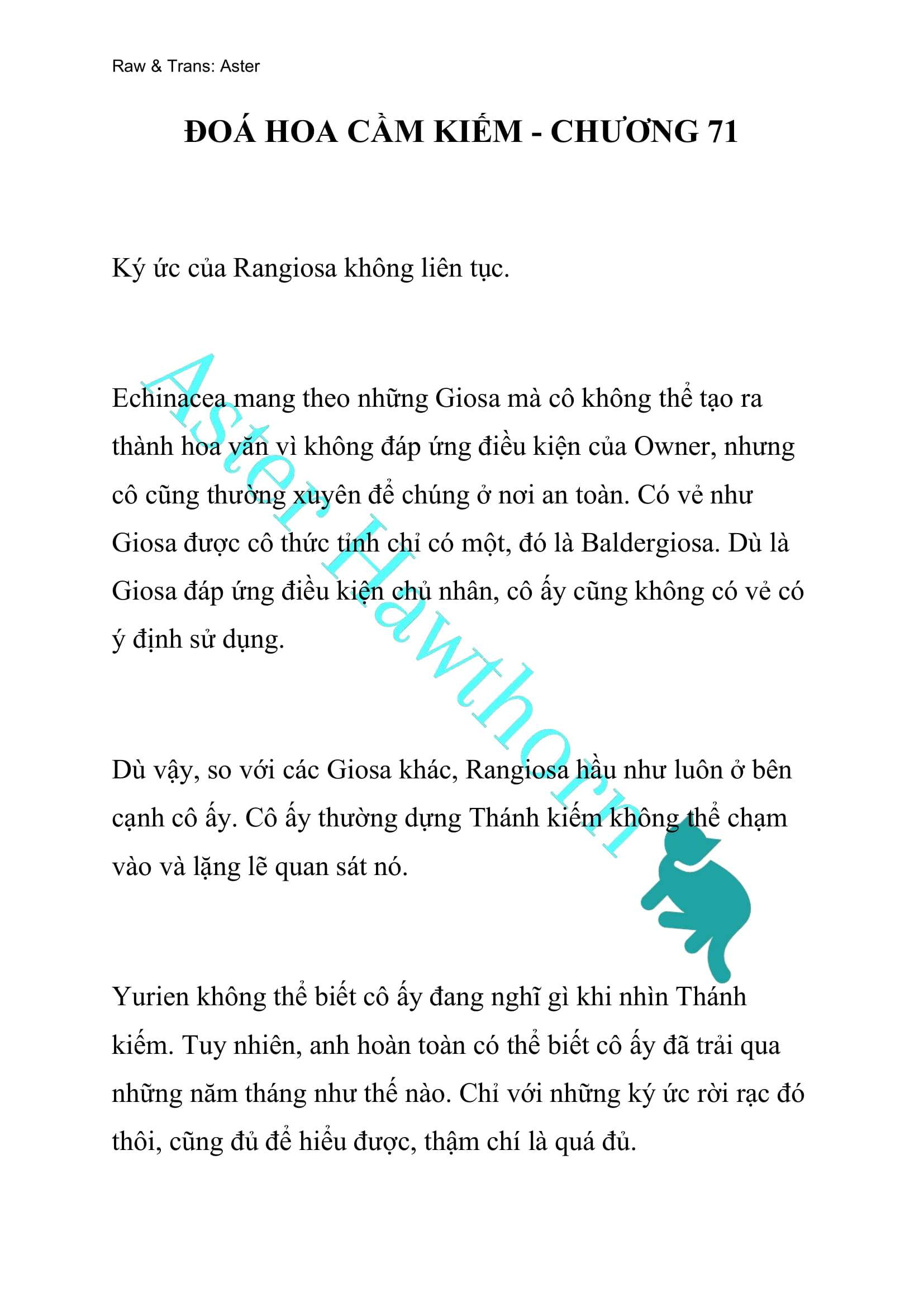 [NOVEL] Đóa Hoa Cầm Kiếm Chap 71 - Trang 2