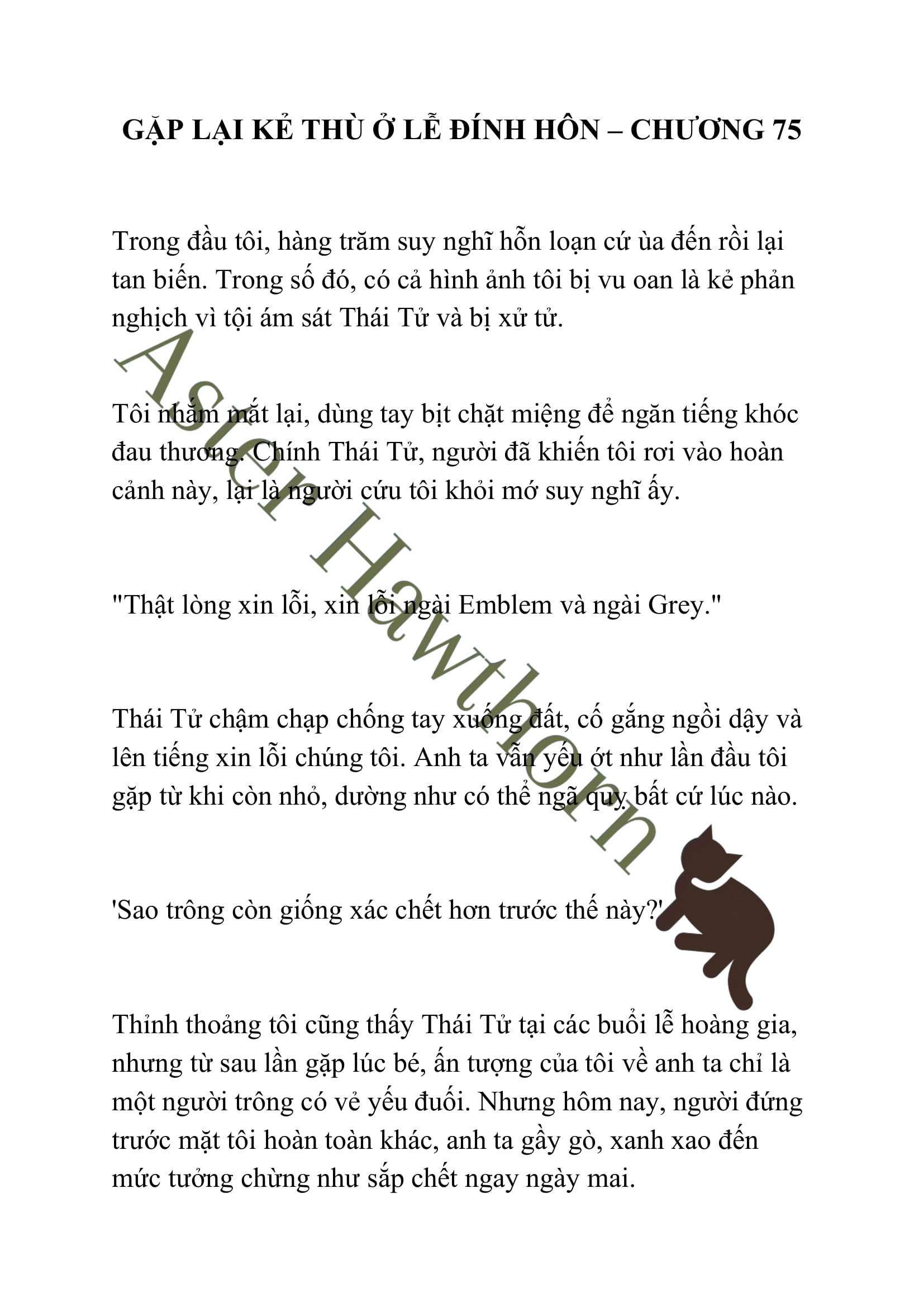 [NOVEL] Gặp Lại Kẻ Thù Ở Lễ Đính Hôn Chap 75 - Trang 2