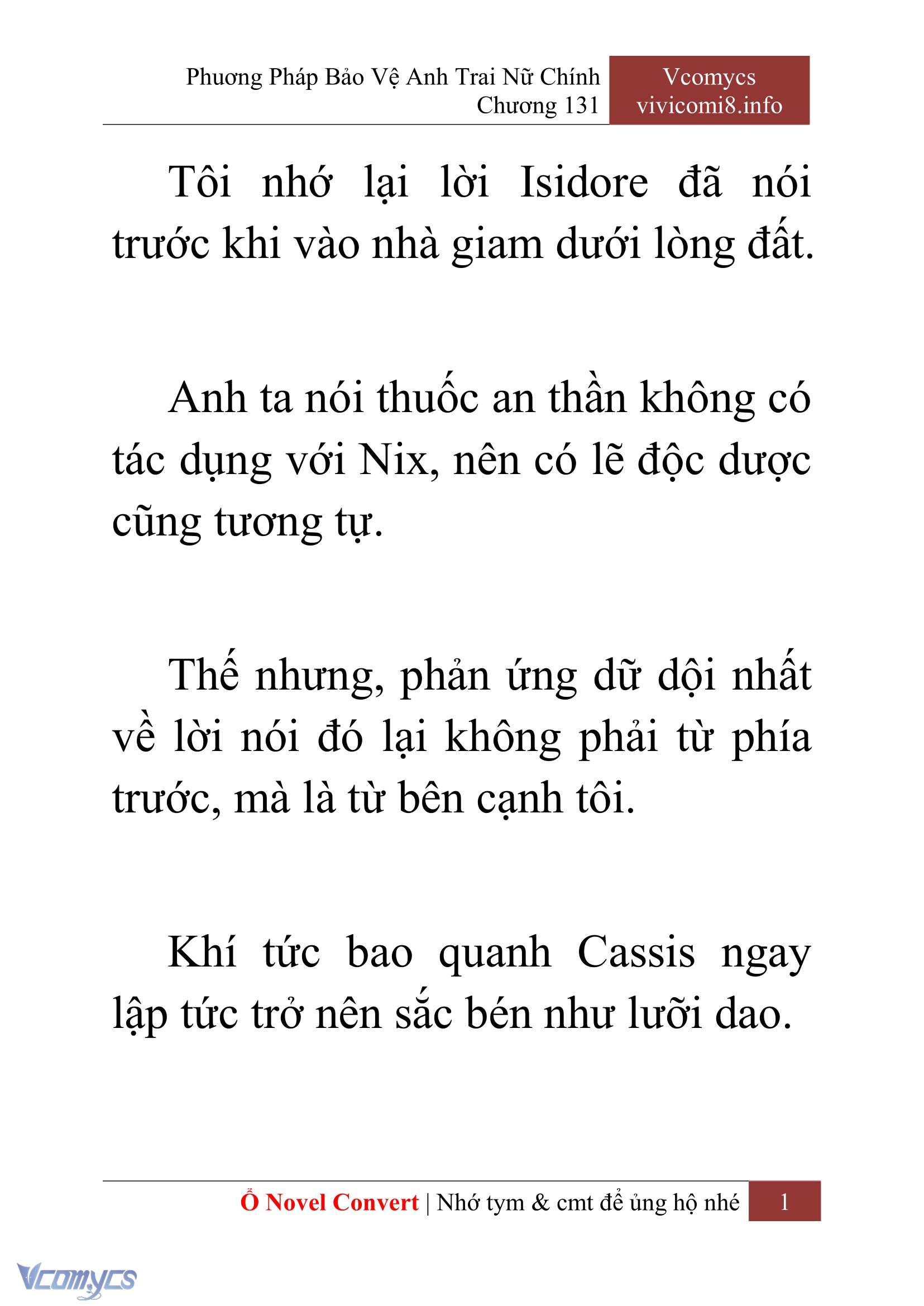 [Novel] Phương Pháp Bảo Vệ Anh Trai Nữ Chính Chap 131 - Trang 2