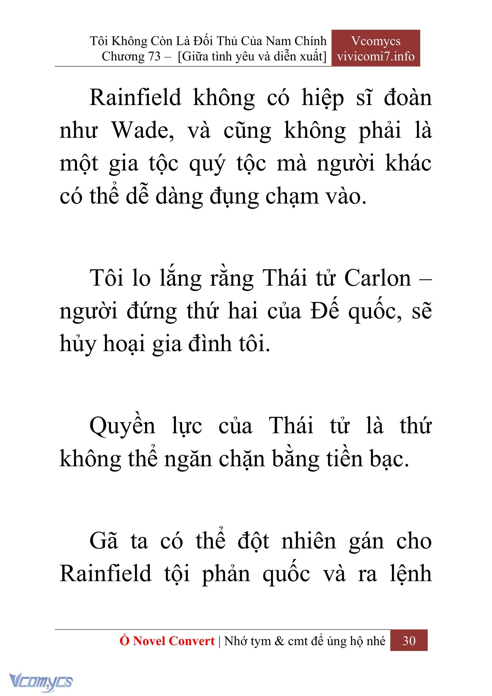 [Novel] Tôi Không Còn Là Đối Thủ Của Nam Chính Chap 73 - Trang 2