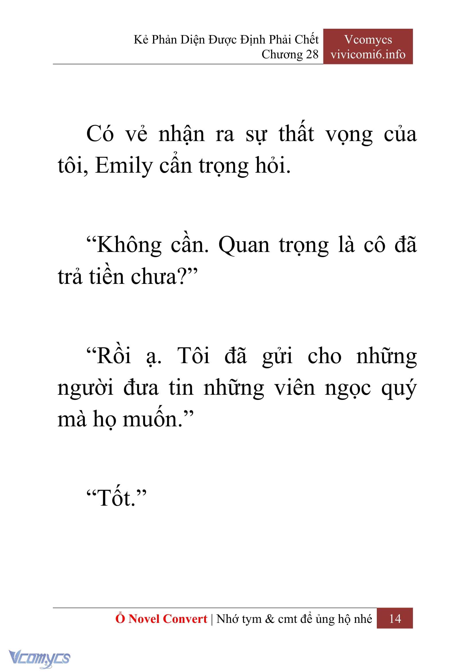 [Novel] Kẻ Phản Diện Được Định Phải Chết Chap 28 - Trang 2