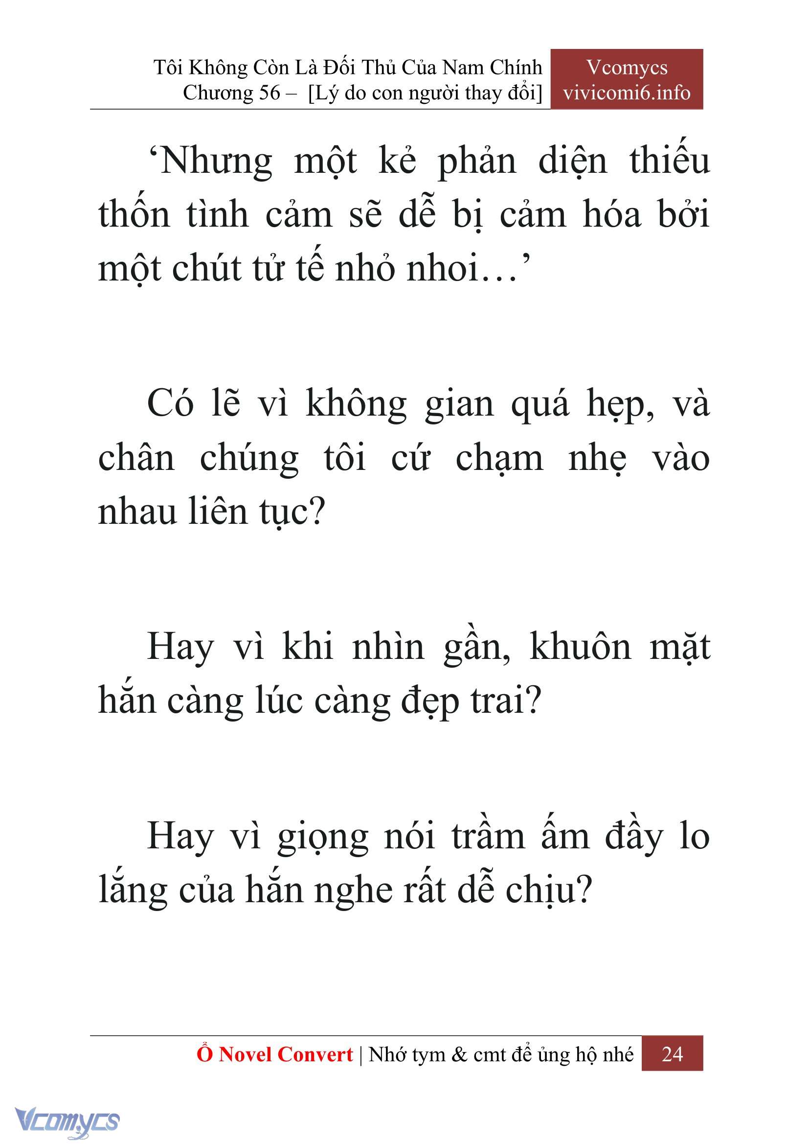 [Novel] Tôi Không Còn Là Đối Thủ Của Nam Chính Chap 56 - Trang 2