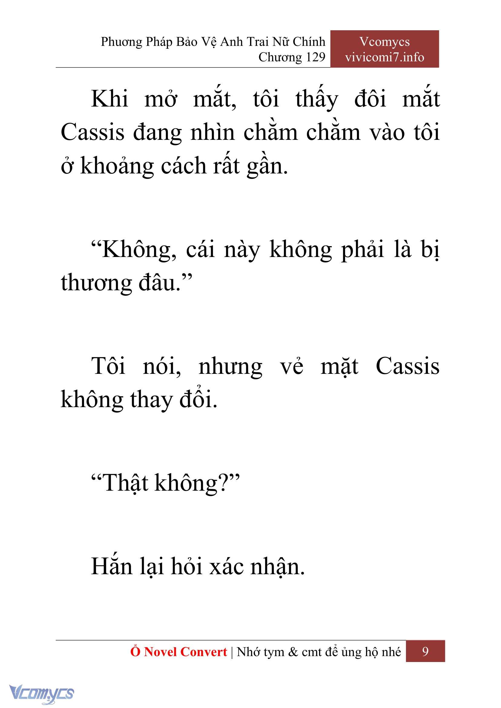 [Novel] Phương Pháp Bảo Vệ Anh Trai Nữ Chính Chap 129 - Trang 2
