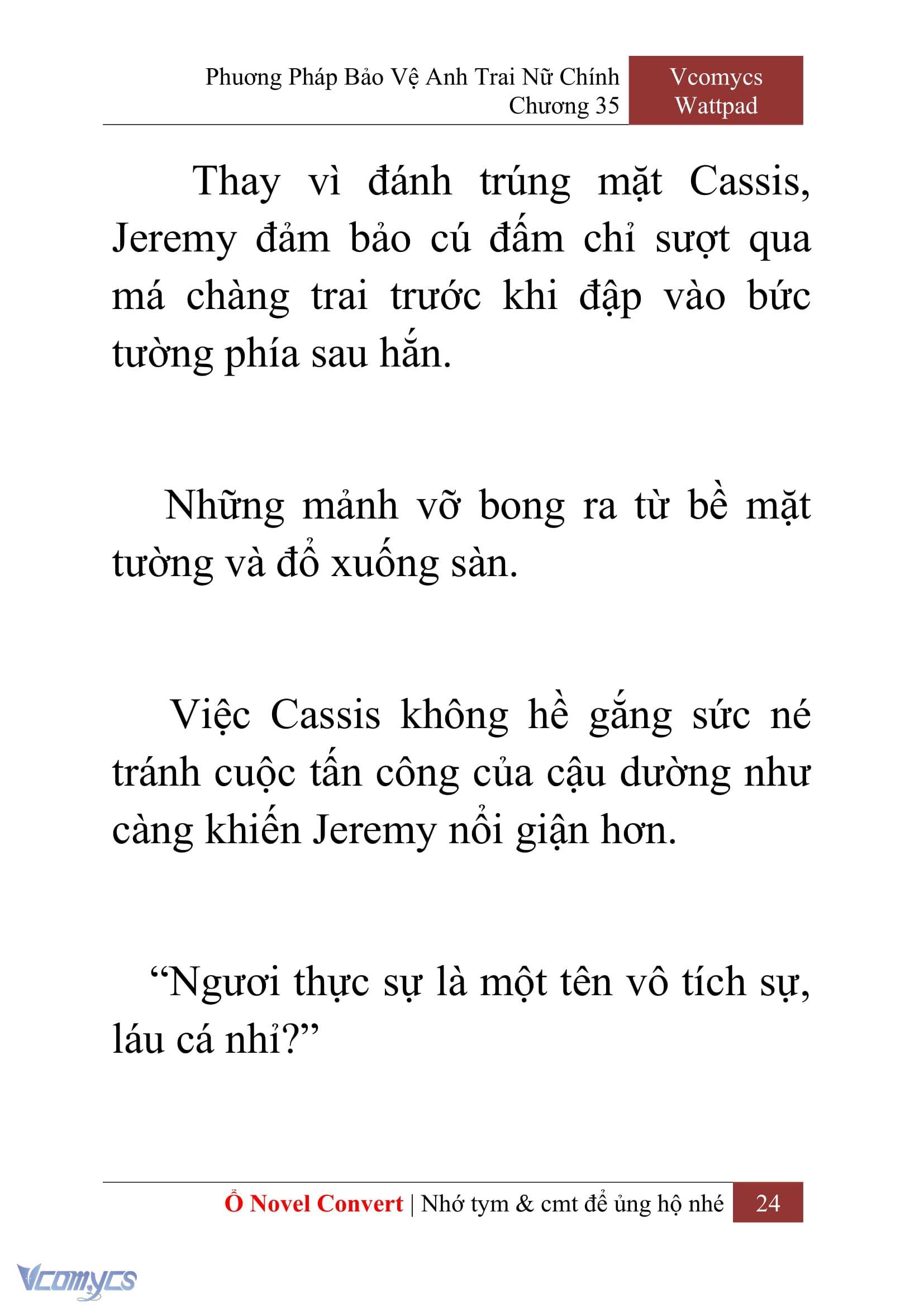 [Novel] Phương Pháp Bảo Vệ Anh Trai Nữ Chính Chap 35 - Trang 2