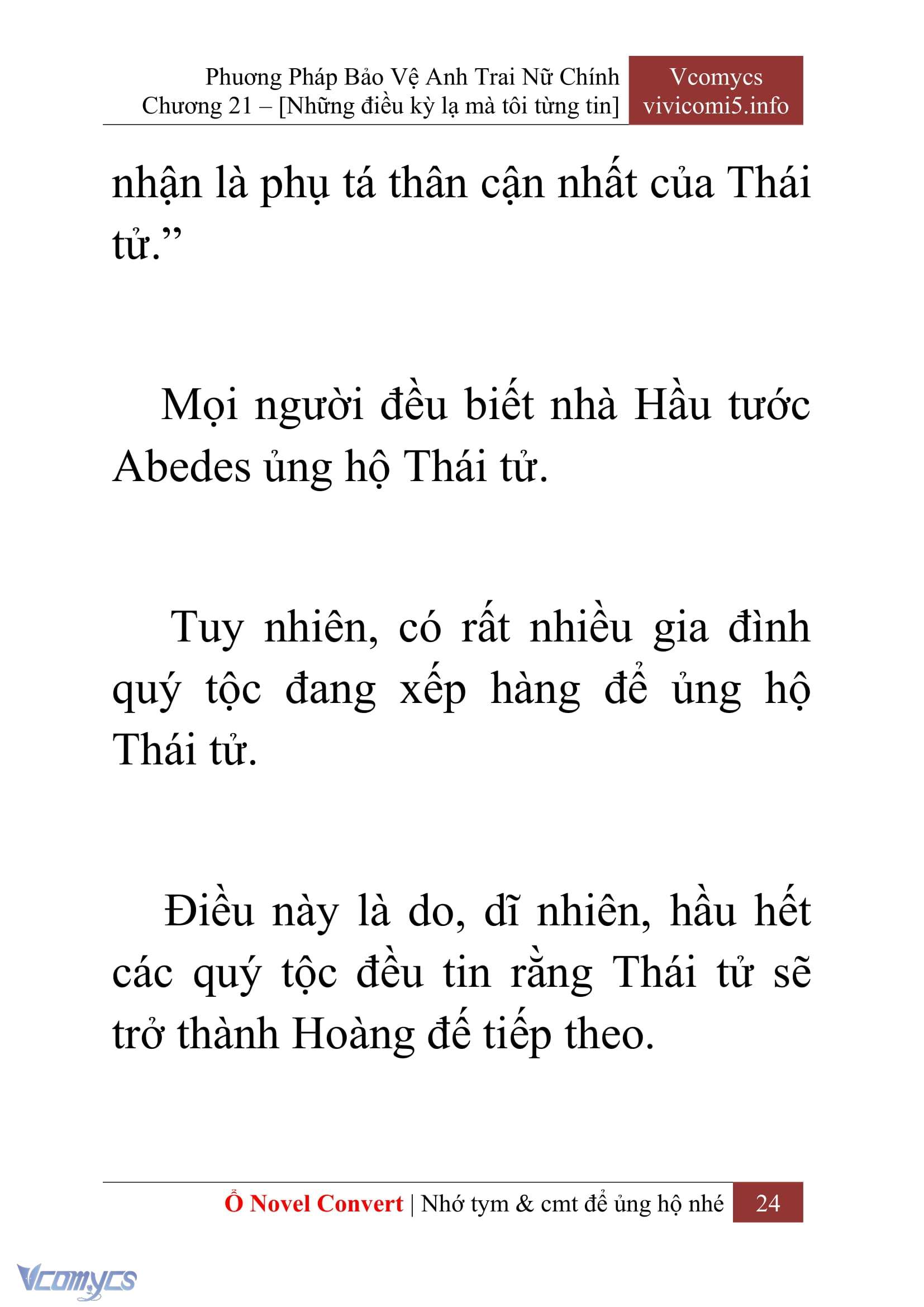 [Novel] Tôi Không Còn Là Đối Thủ Của Nam Chính Chap 21 - Trang 2