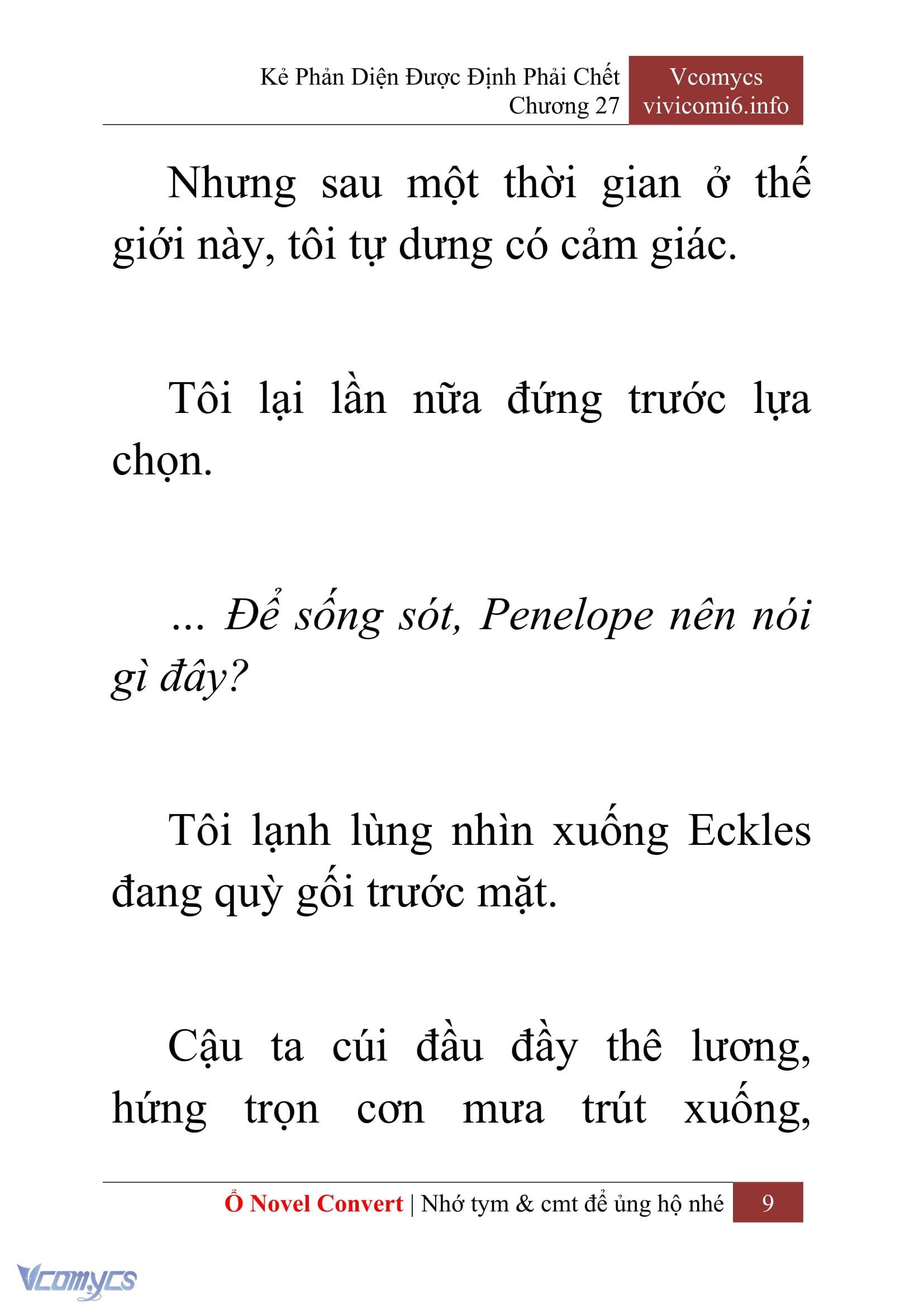 [Novel] Kẻ Phản Diện Được Định Phải Chết Chap 27 - Trang 2