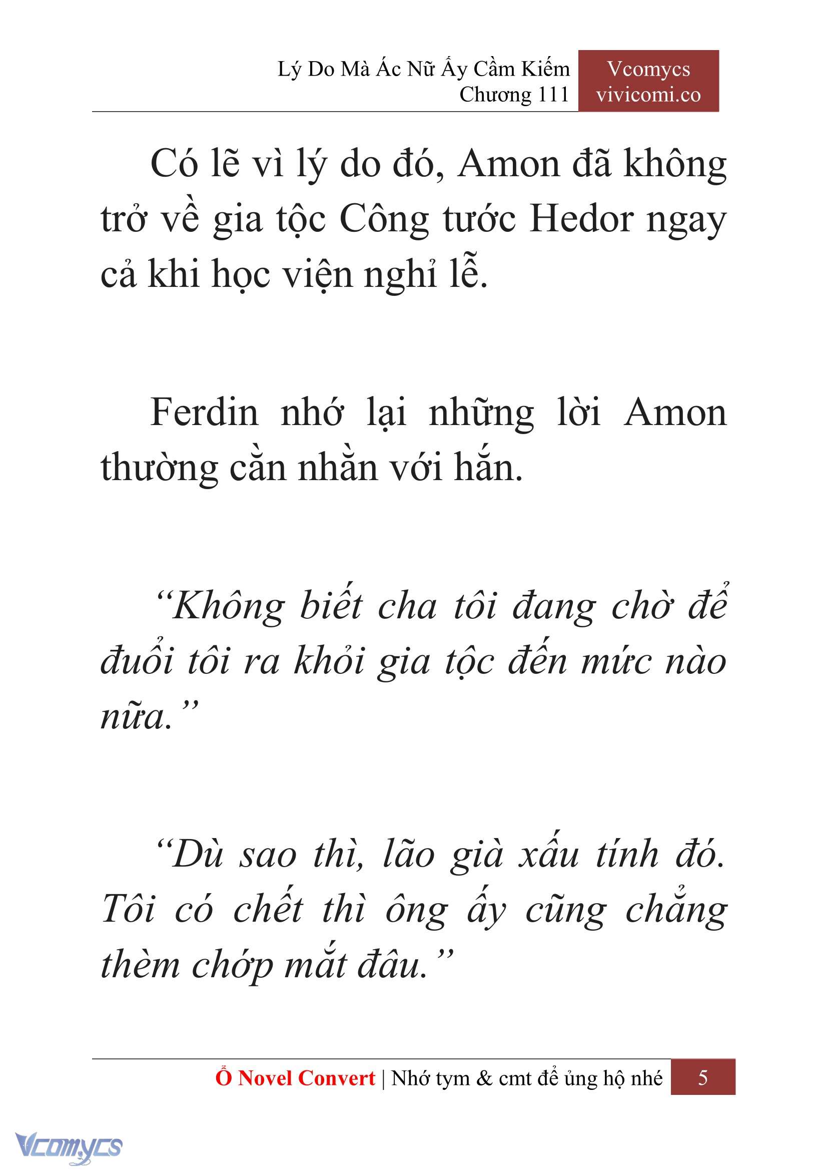 [Novel] Lý Do Mà Ác Nữ Ấy Cầm Kiếm Chap 111 - Trang 2