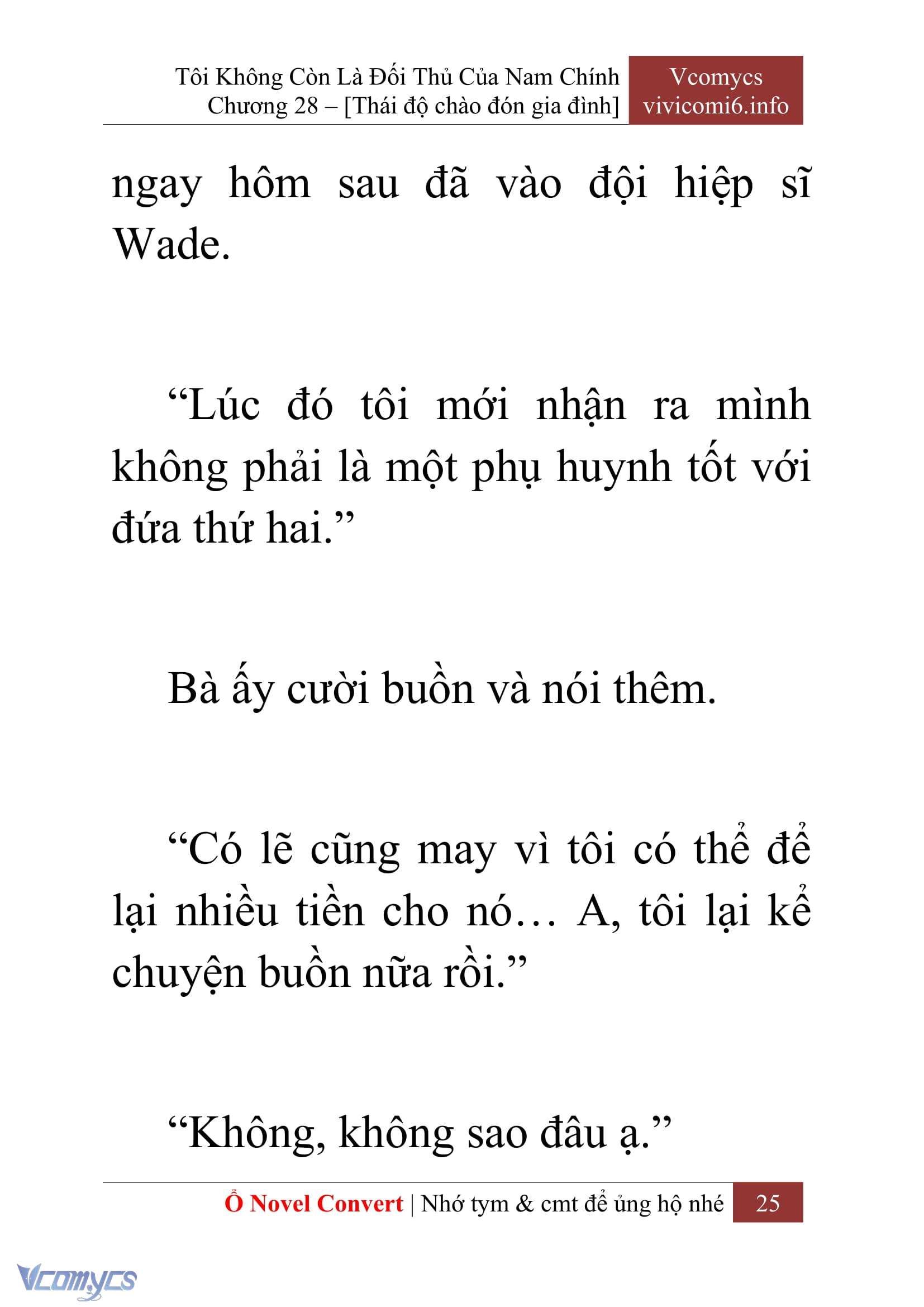 [Novel] Tôi Không Còn Là Đối Thủ Của Nam Chính Chap 28 - Trang 2